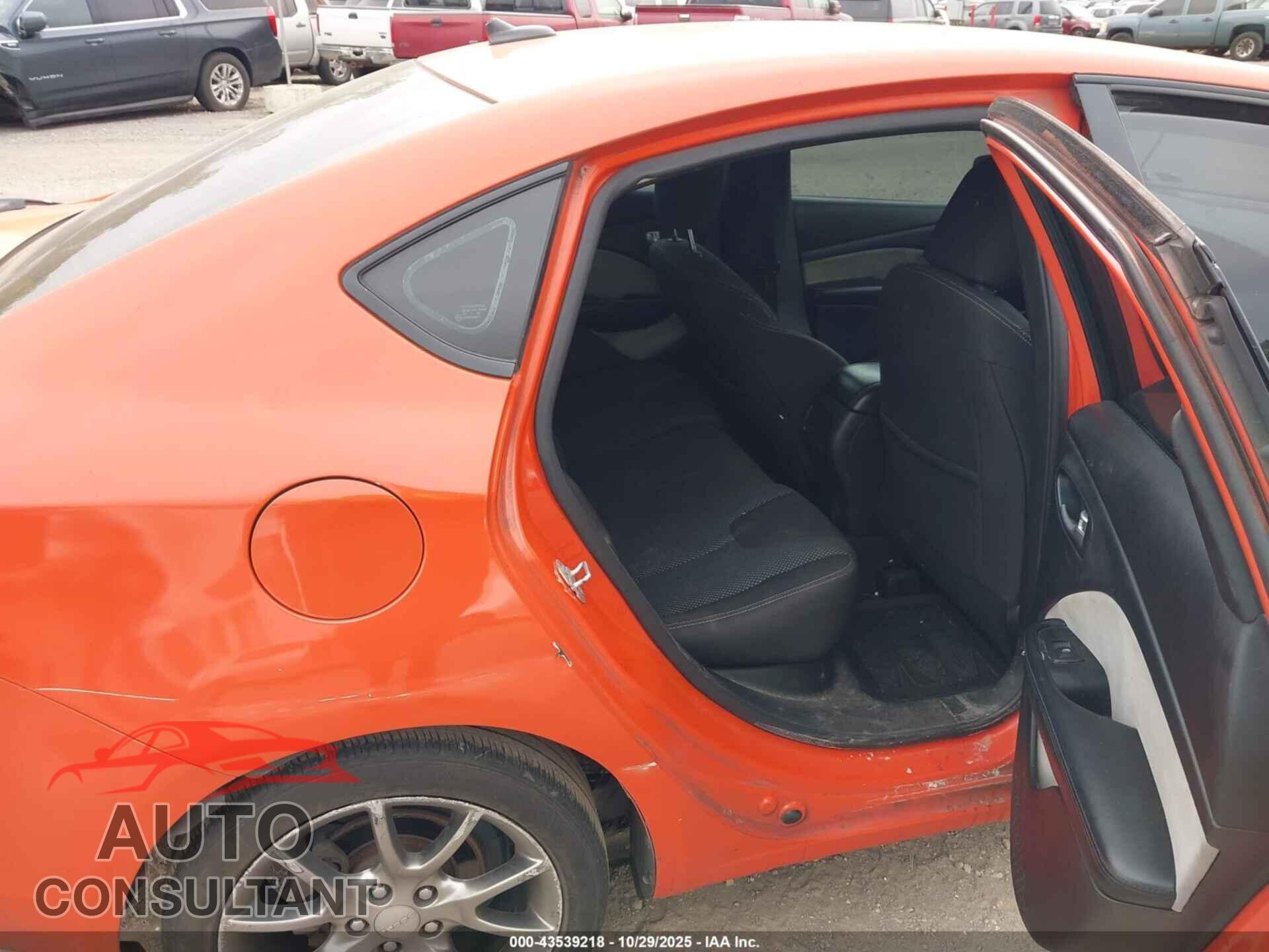 DODGE DART 2015 - 1C3CDFBBXFD243839