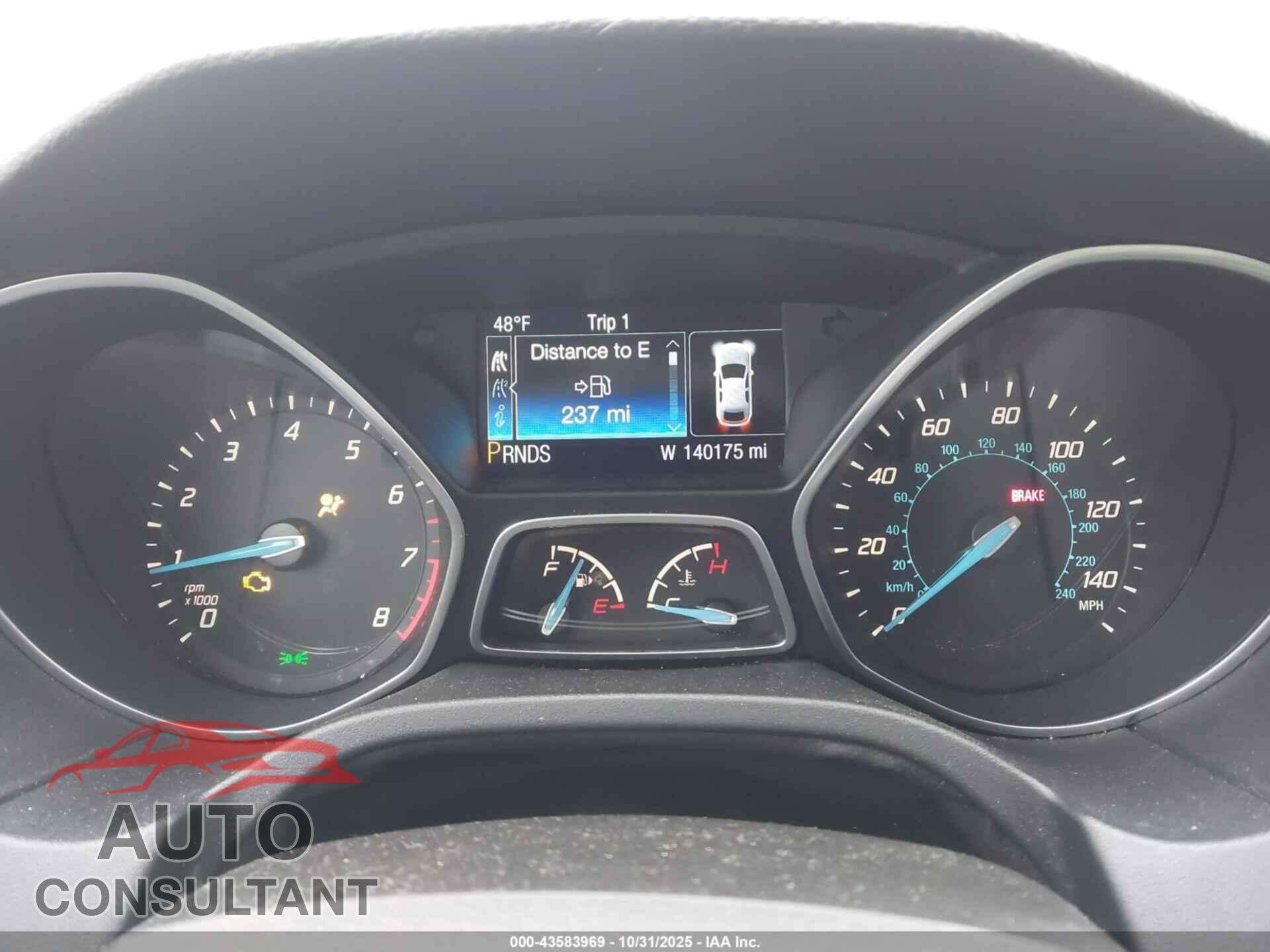 FORD FOCUS 2014 - 1FADP3J25EL297552