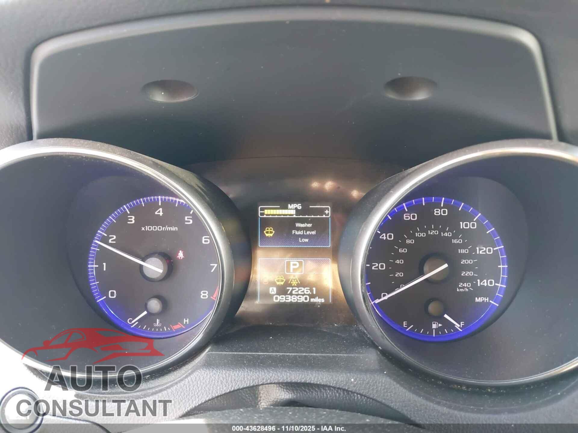 SUBARU OUTBACK 2016 - 4S4BSACC2G3263237