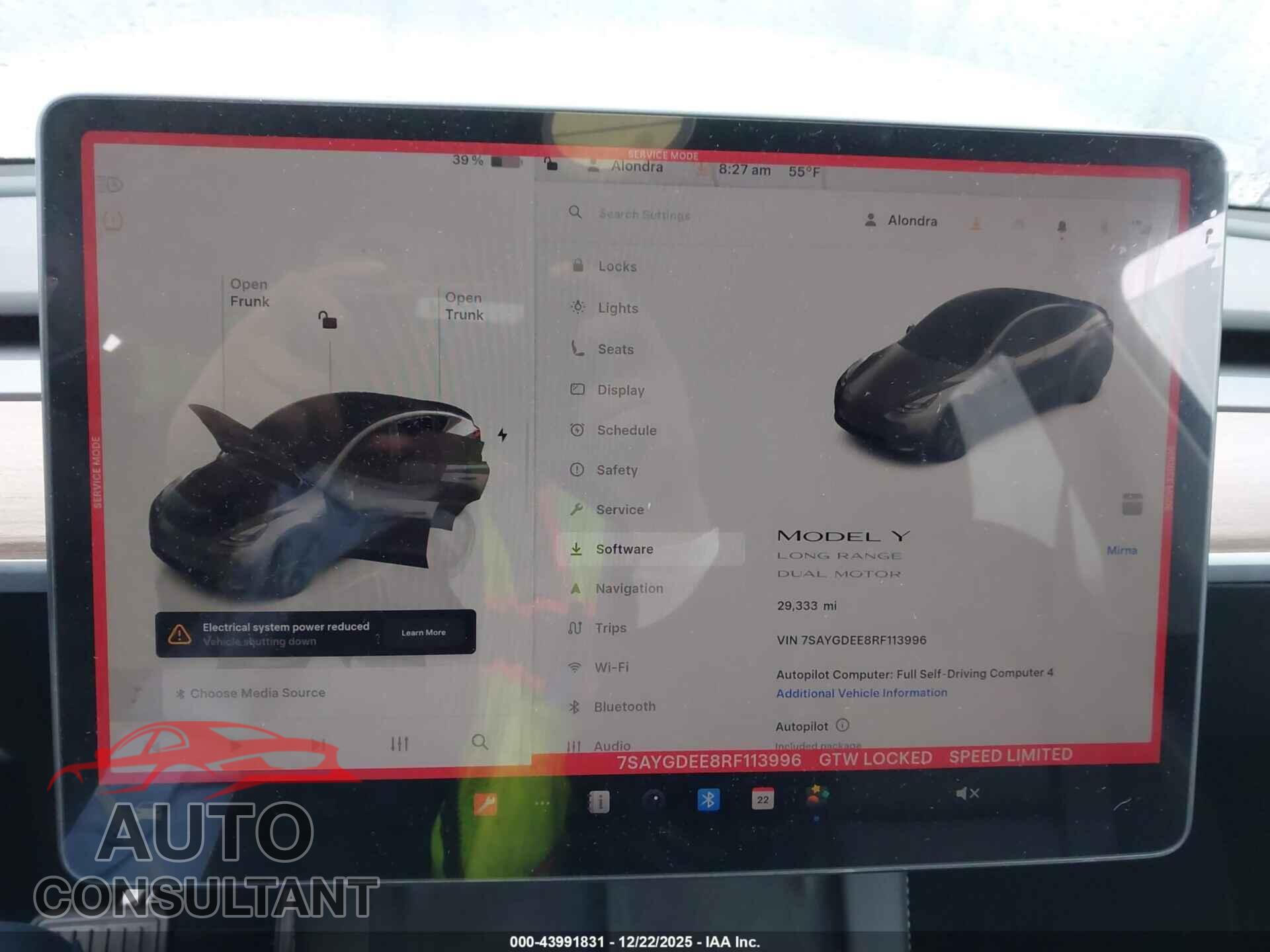 TESLA MODEL Y 2024 - 7SAYGDEE8RF113996