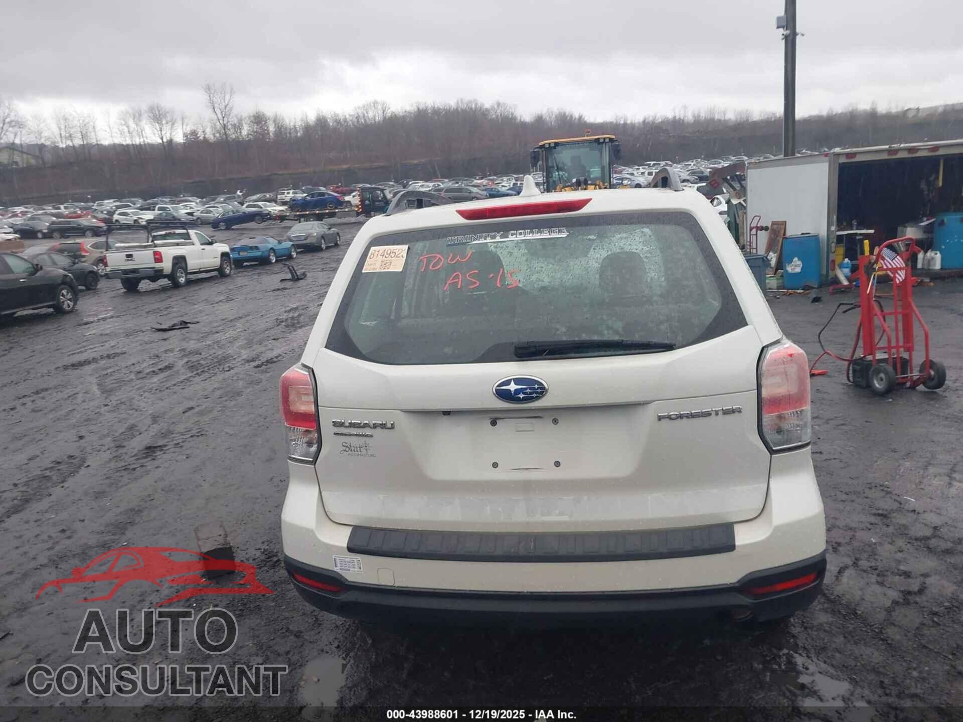 SUBARU FORESTER 2018 - JF2SJABC9JH427345