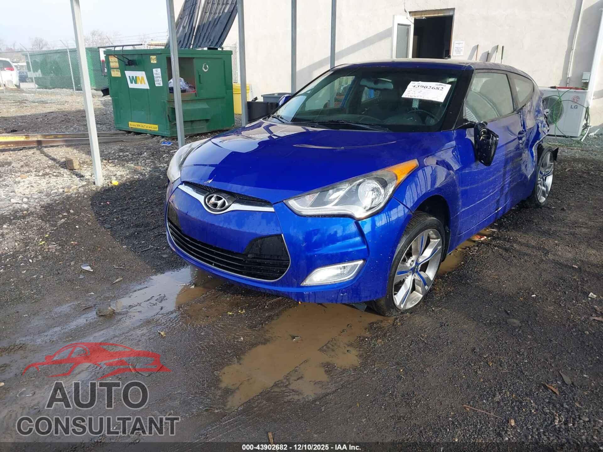 HYUNDAI VELOSTER 2013 - KMHTC6AD2DU179323
