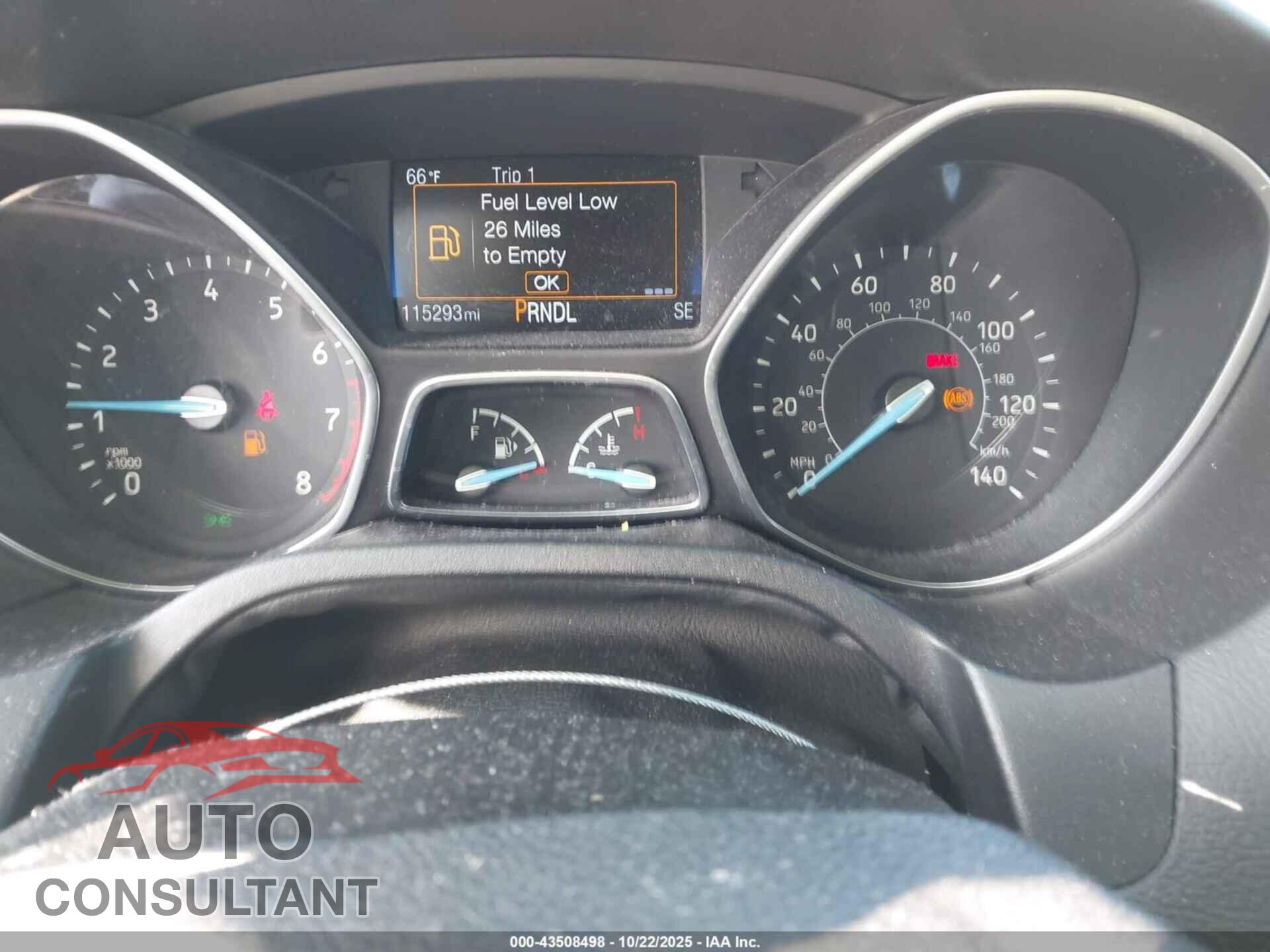 FORD FOCUS 2016 - 1FADP3F25GL269262