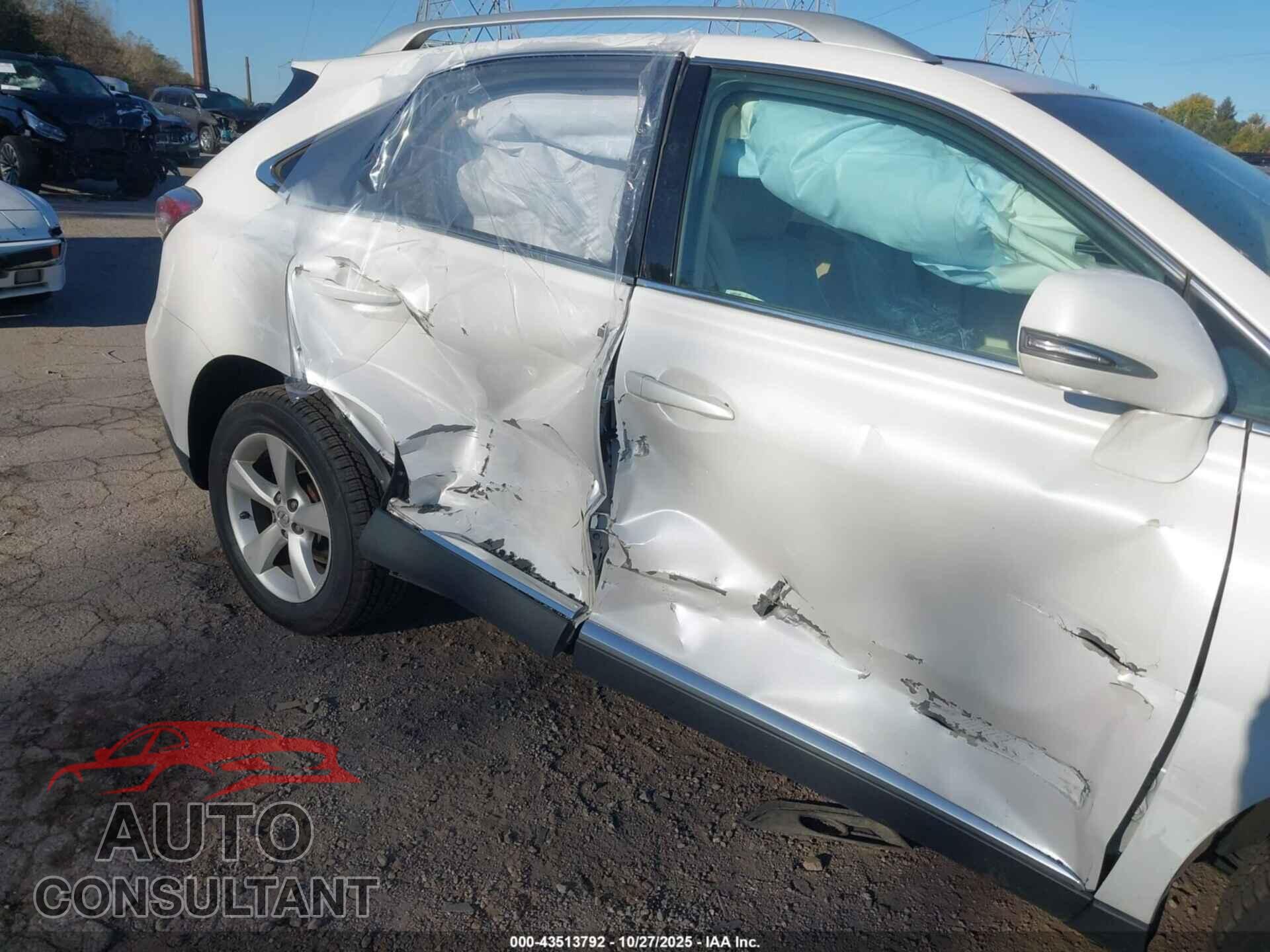 LEXUS RX 350 2013 - 2T2BK1BA1DC186590