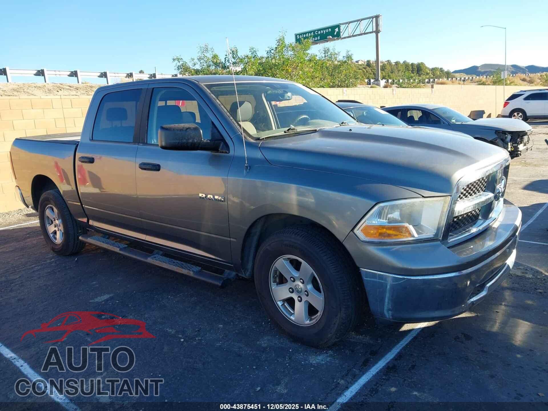 DODGE RAM 1500 2009 - 1D3HB13P69S755917