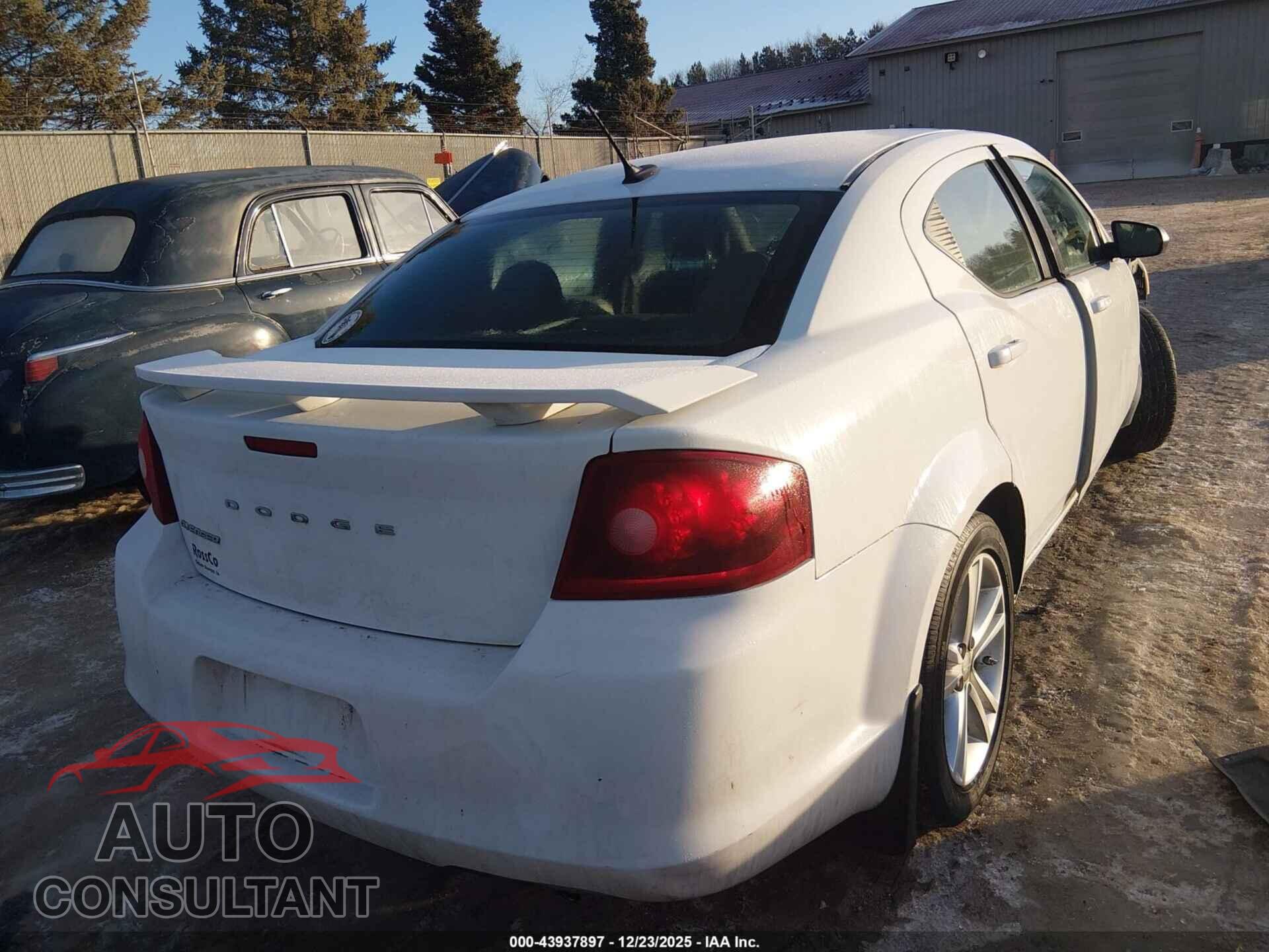 DODGE AVENGER 2012 - 1C3CDZAG5CN254591