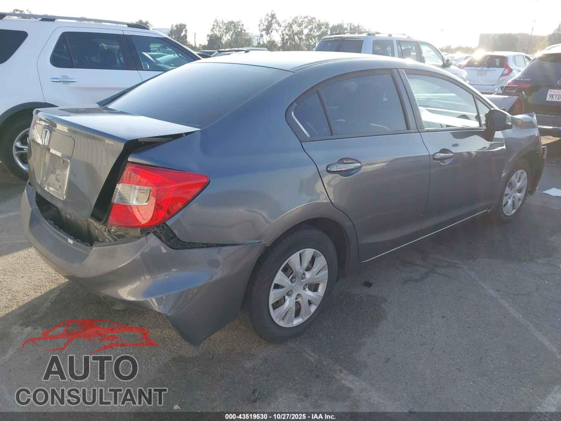 HONDA CIVIC 2012 - 19XFB2F53CE335669