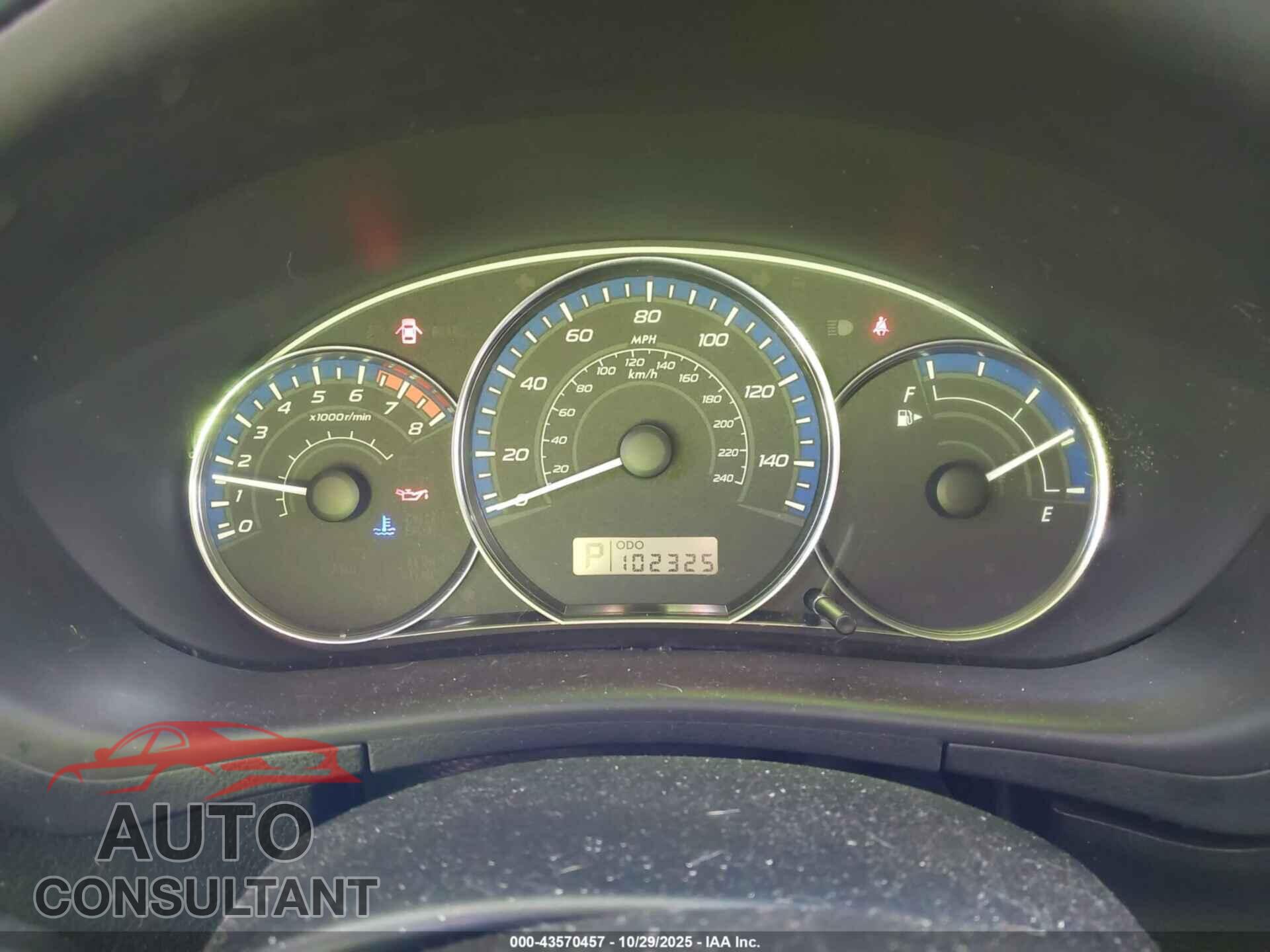 SUBARU FORESTER 2012 - JF2SHAEC0CH417829