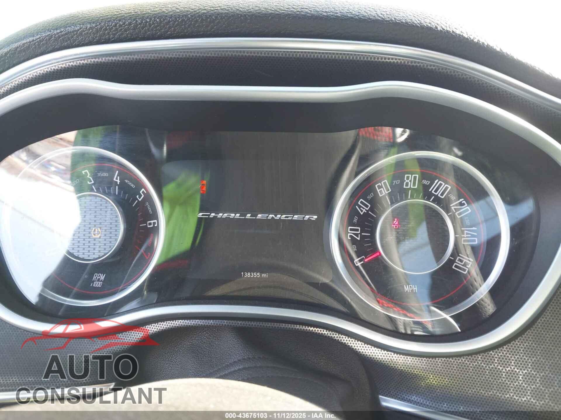 DODGE CHALLENGER 2016 - 2C3CDZAG1GH108526