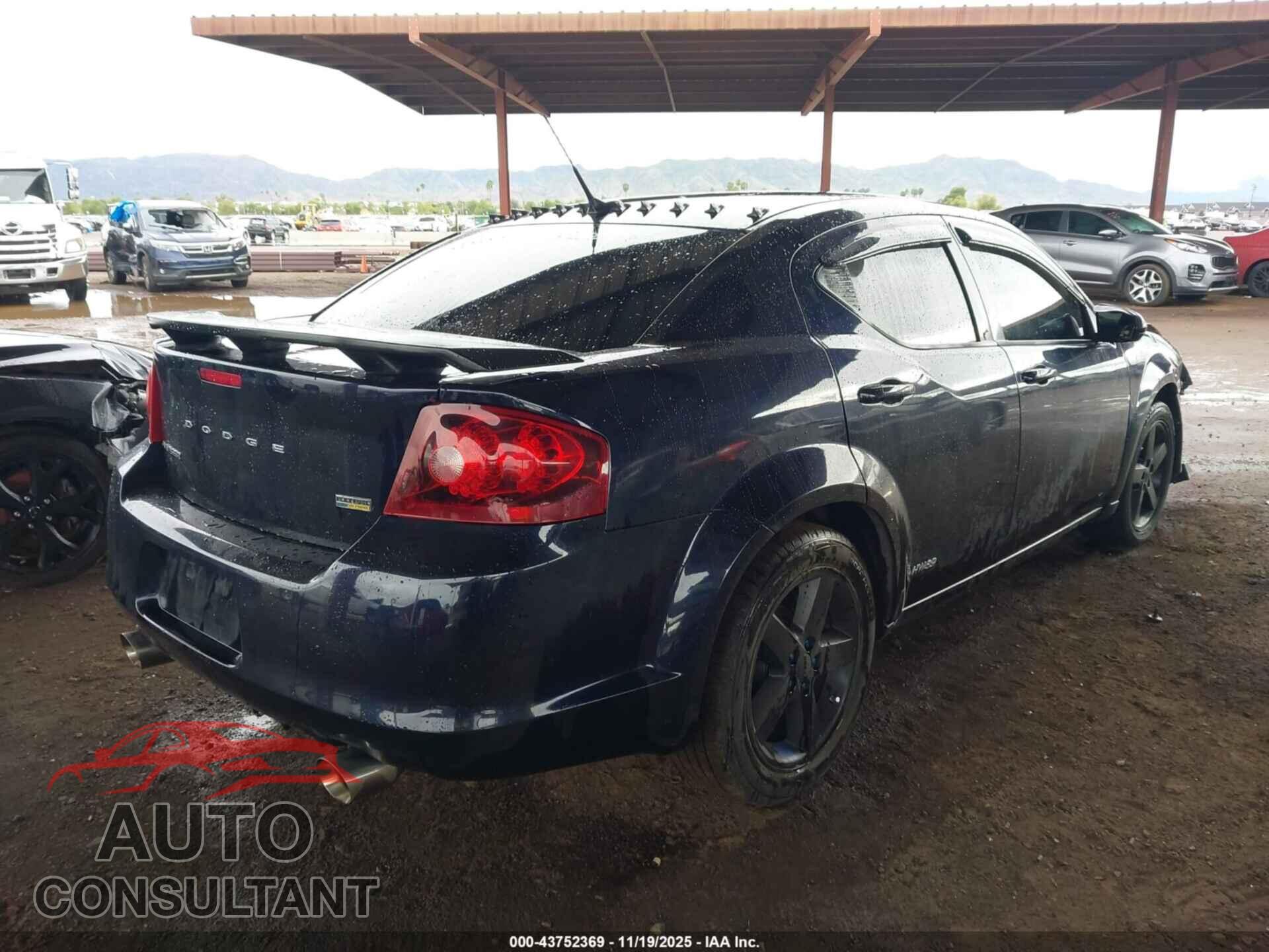 DODGE AVENGER 2011 - 1B3BD2FG2BN528806