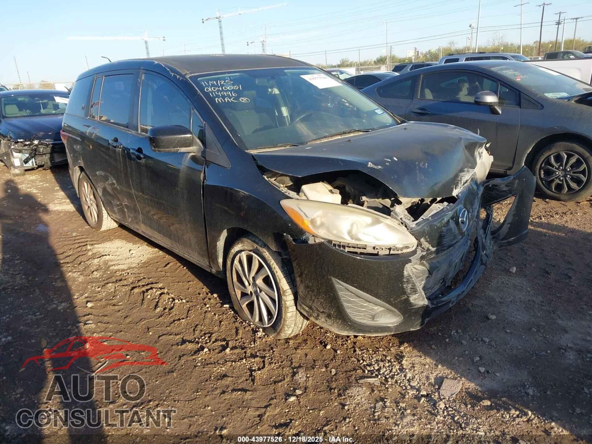 MAZDA MAZDA5 2012 - JM1CW2BL3C0114996
