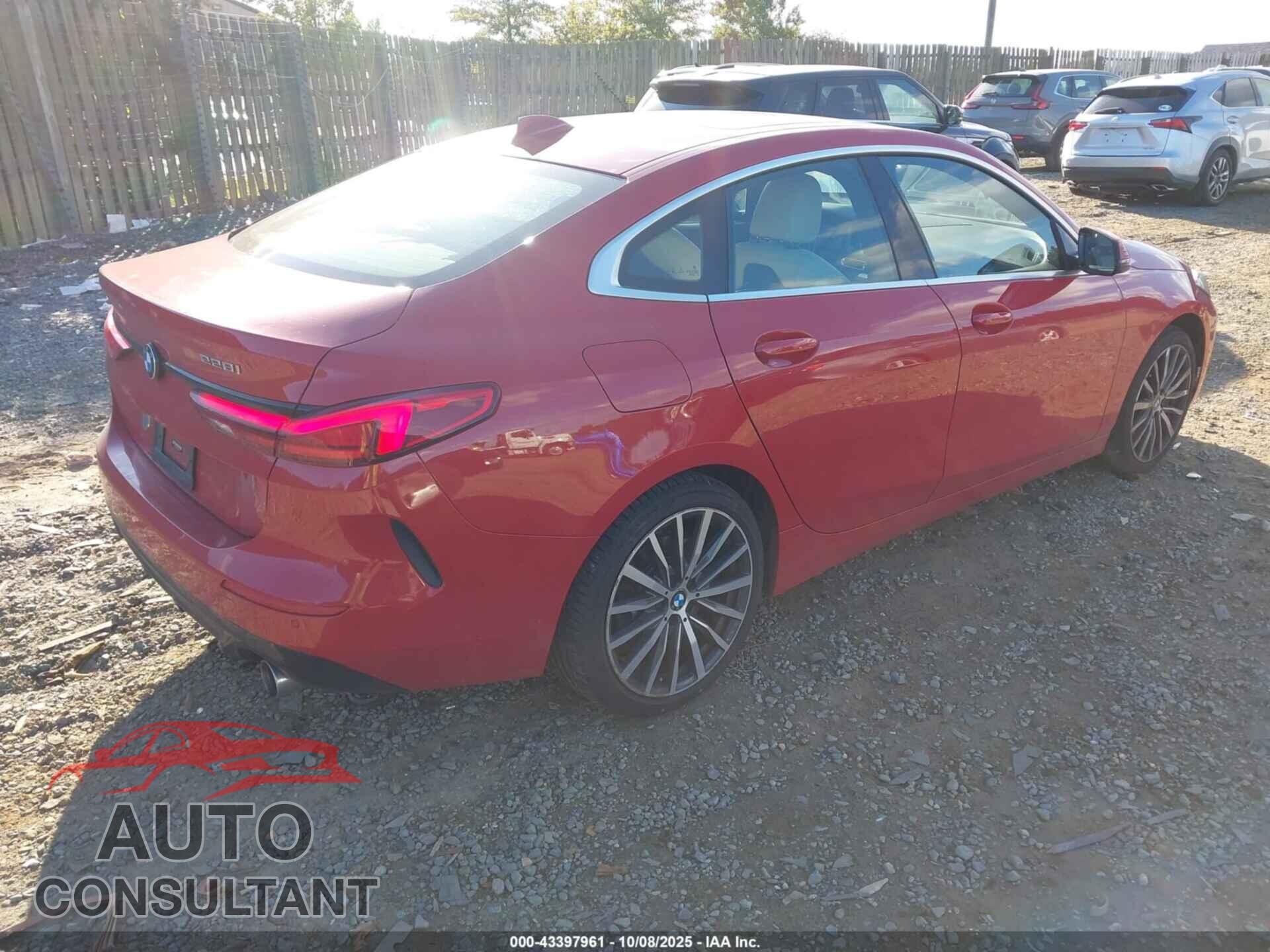 BMW 228I GRAN COUPE 2021 - WBA73AK02M7G61423