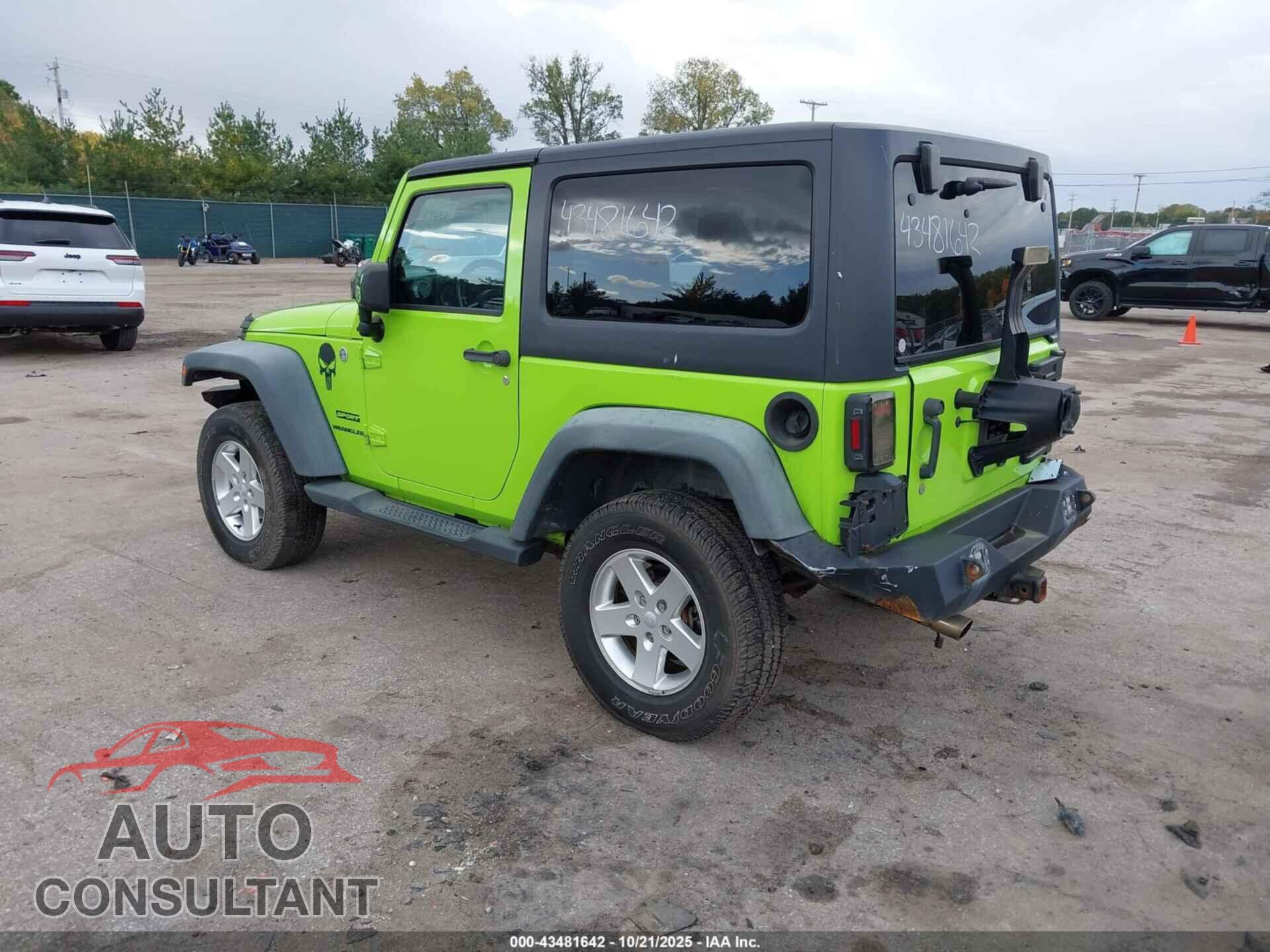JEEP WRANGLER 2013 - 1C4AJWAG6DL581055