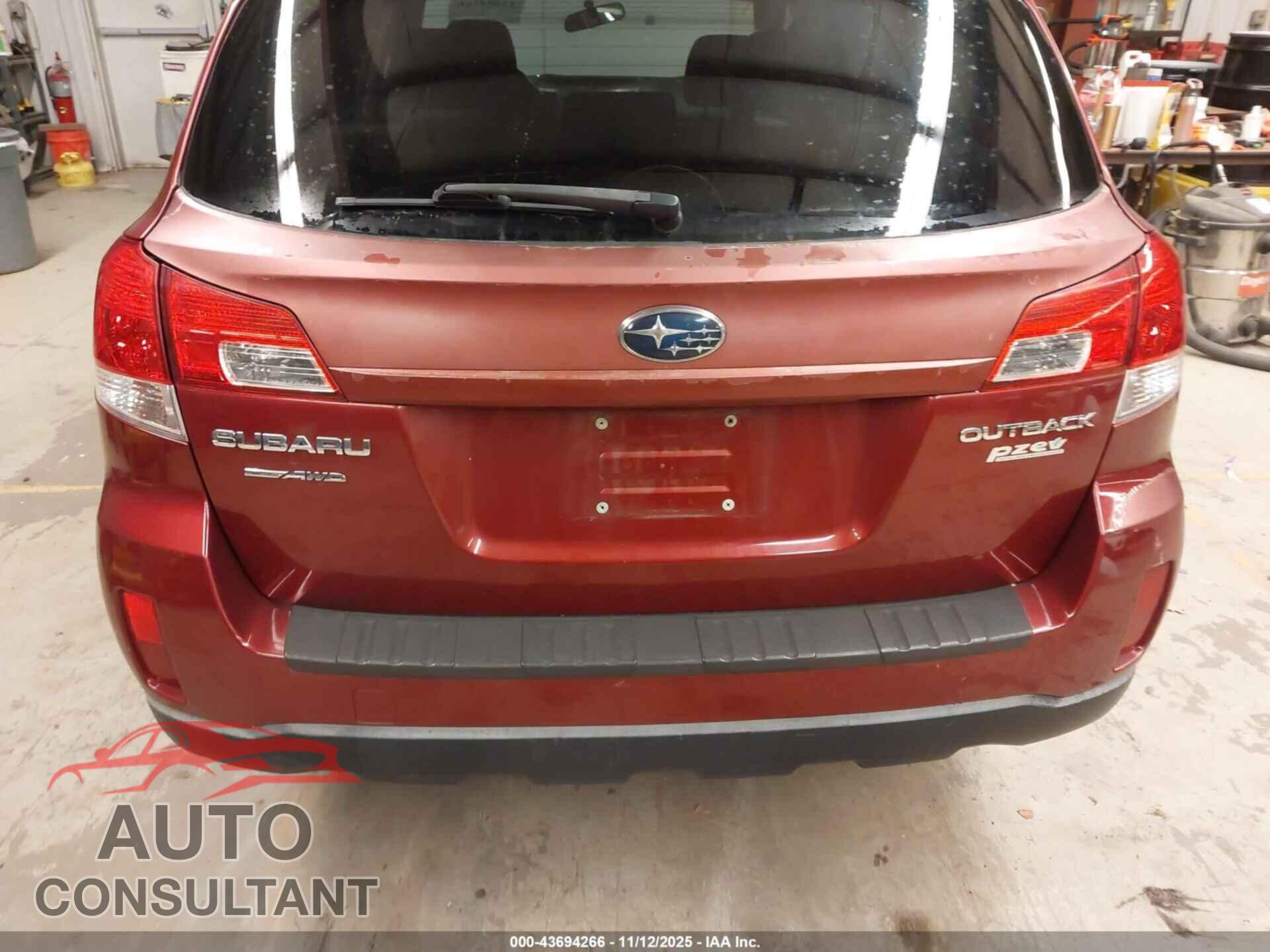 SUBARU OUTBACK 2011 - 4S4BRBCC0B3311182