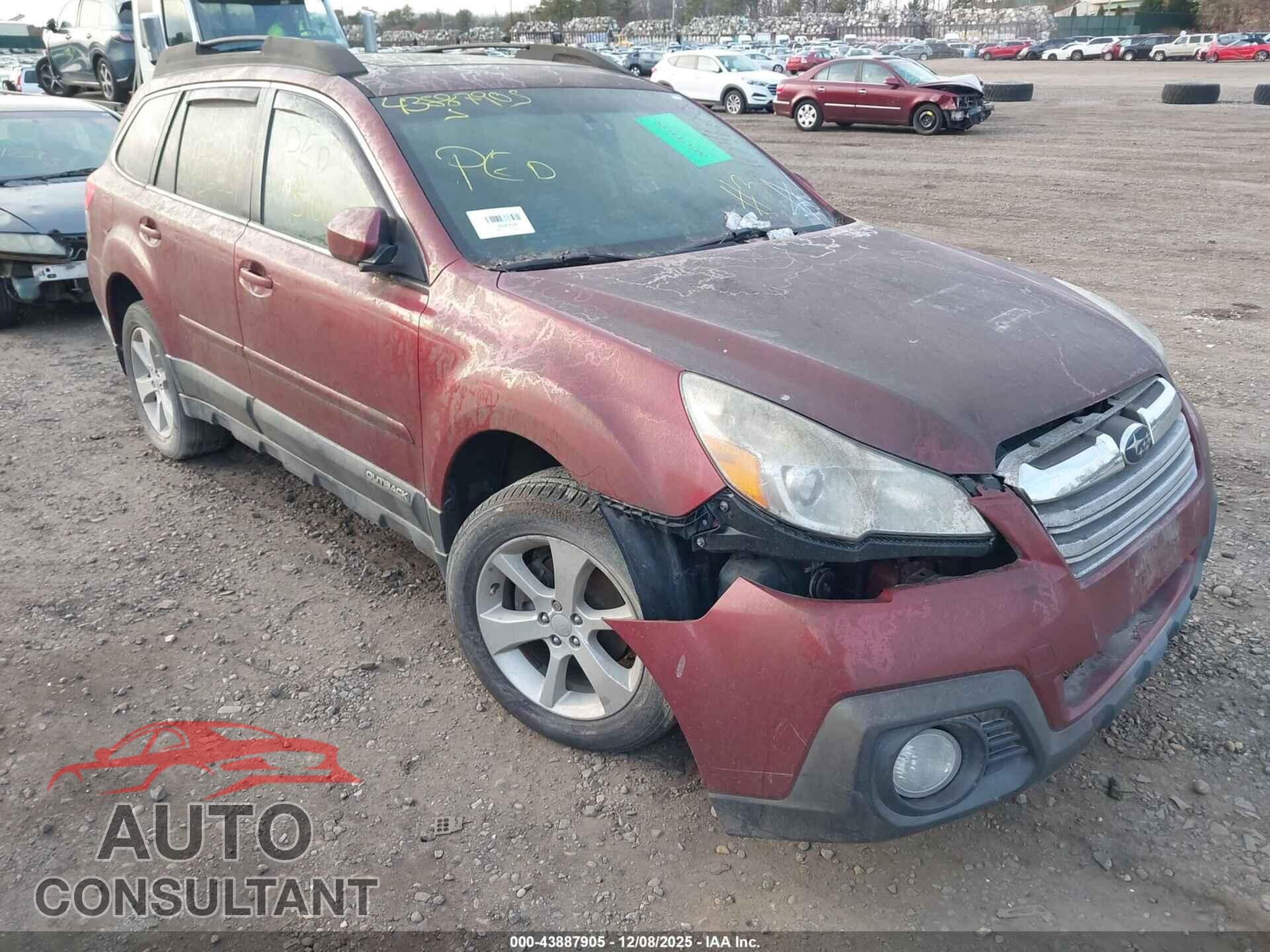 SUBARU OUTBACK 2013 - 4S4BRBCC8D1237556