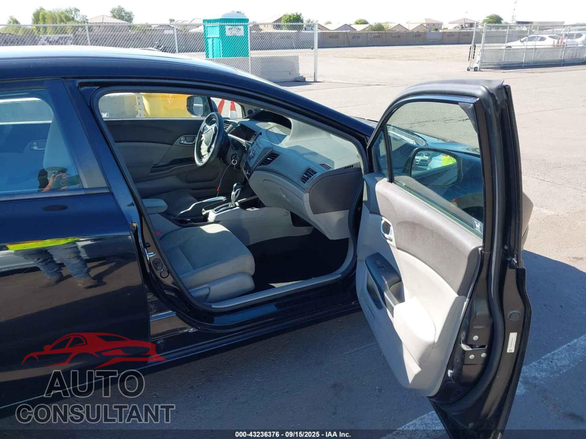 HONDA CIVIC 2012 - 19XFB2F89CE066748