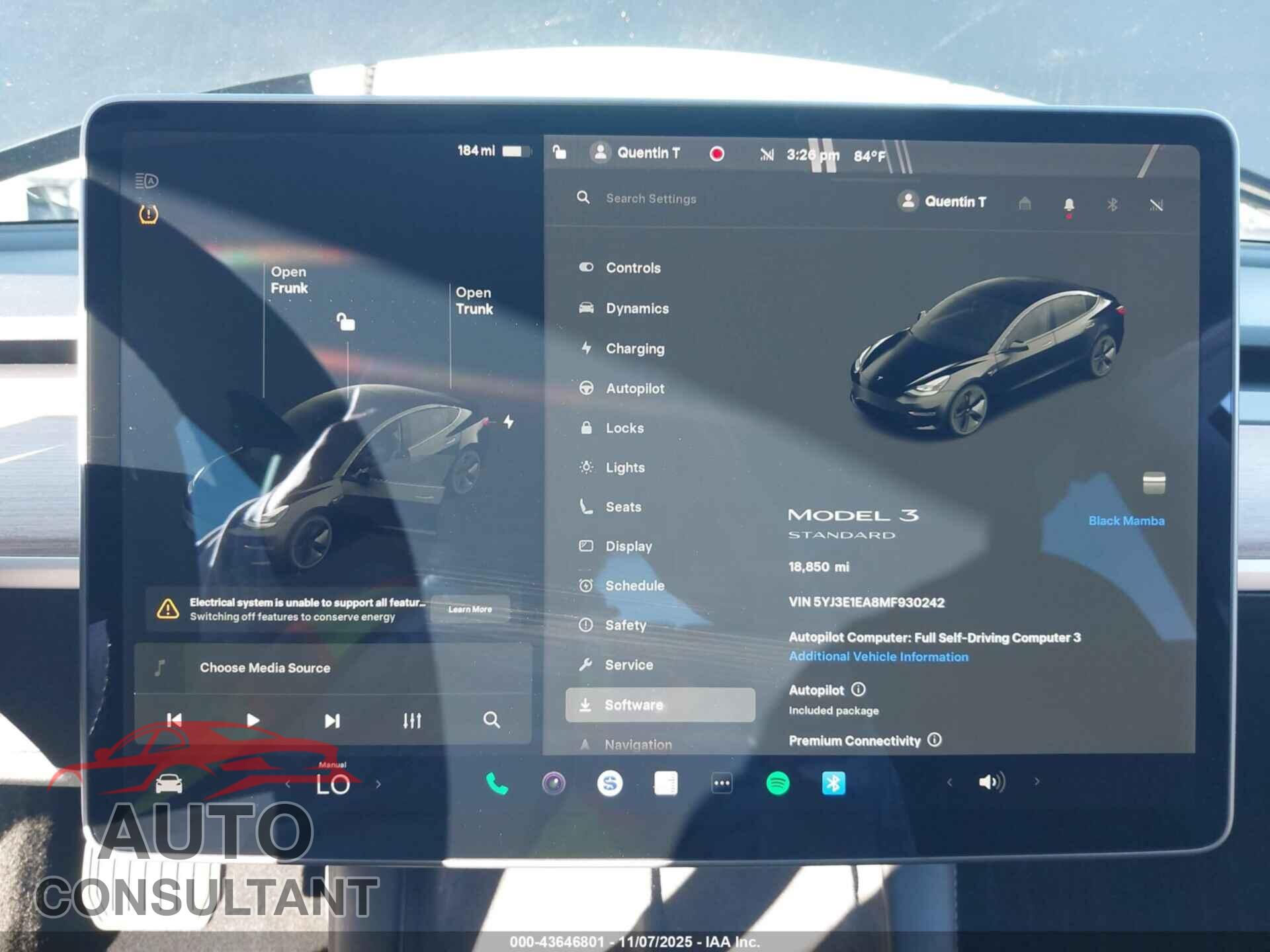TESLA MODEL 3 2021 - 5YJ3E1EA8MF930242