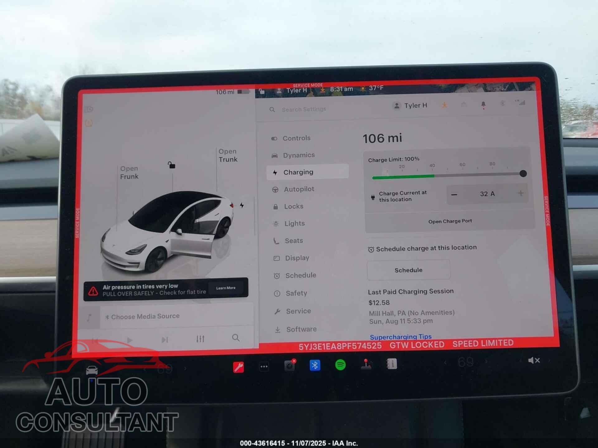 TESLA MODEL 3 2023 - 5YJ3E1EA8PF574525