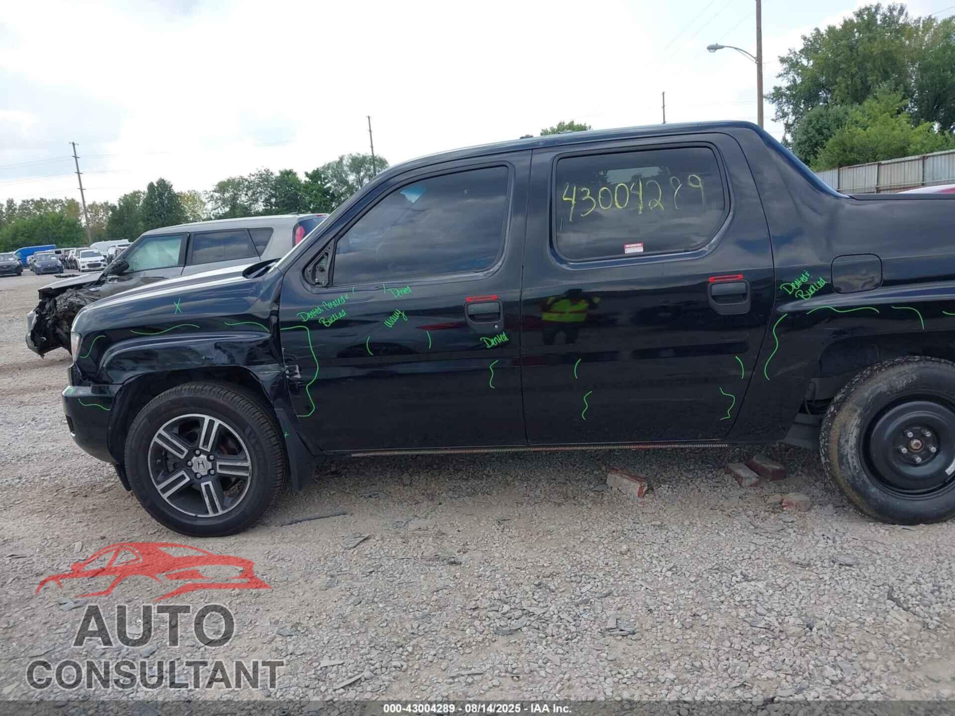 HONDA RIDGELINE 2012 - 5FPYK1F76CB454869