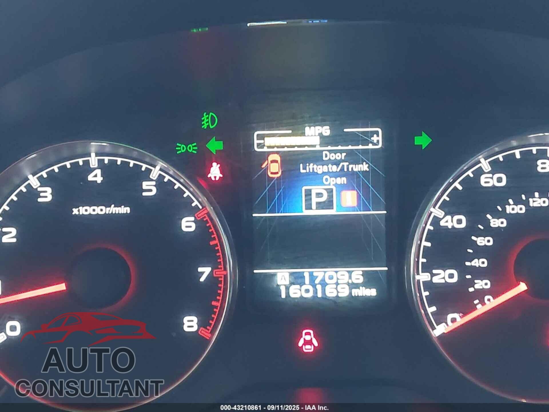 SUBARU OUTBACK 2013 - 4S4BRBLC1D3206248