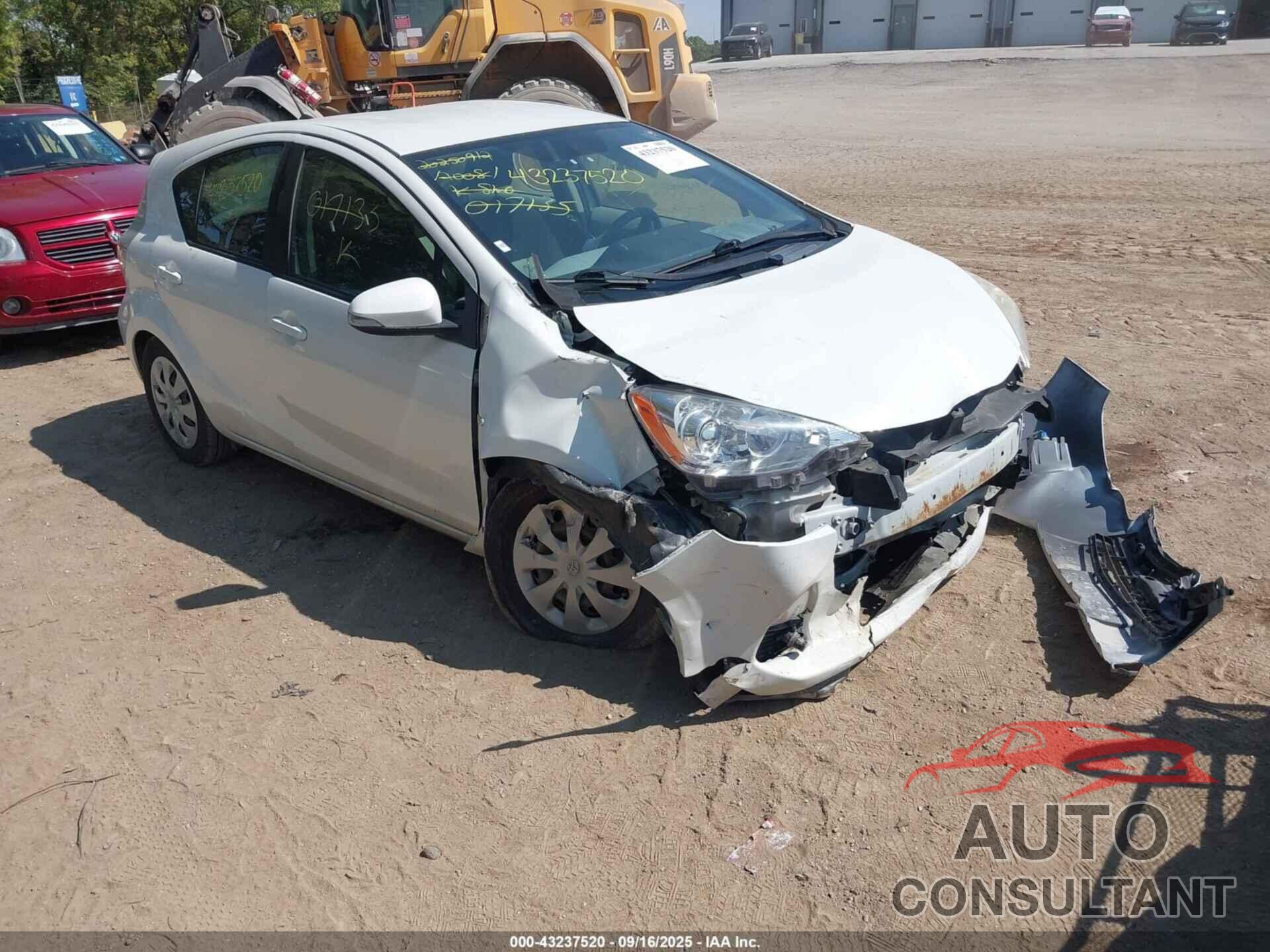 TOYOTA PRIUS C 2012 - JTDKDTB31C1017135