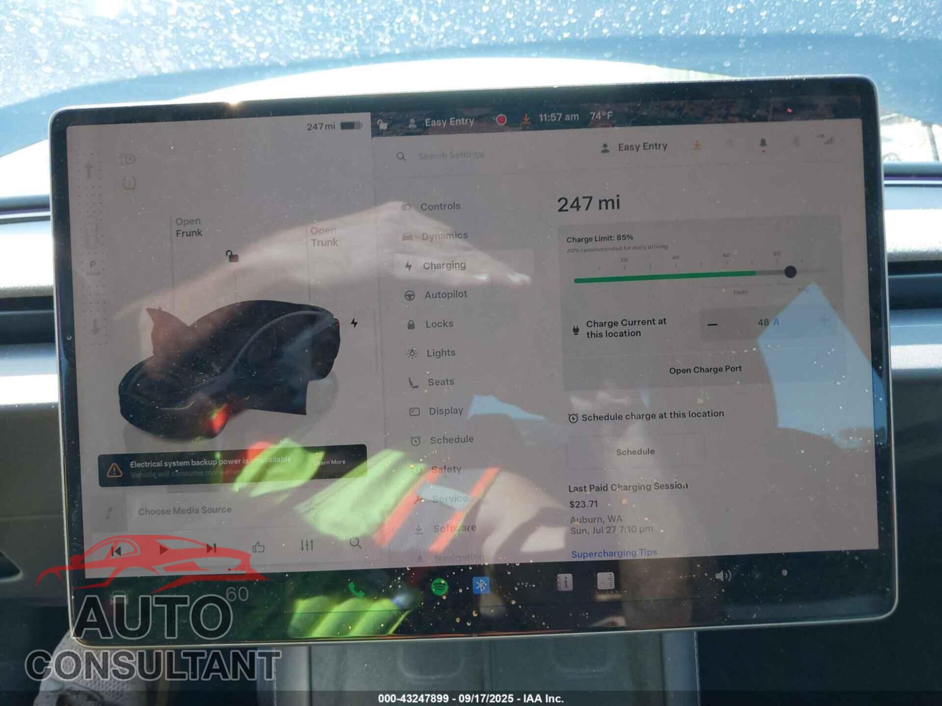 TESLA MODEL 3 2025 - 5YJ3E1EA6SF888912