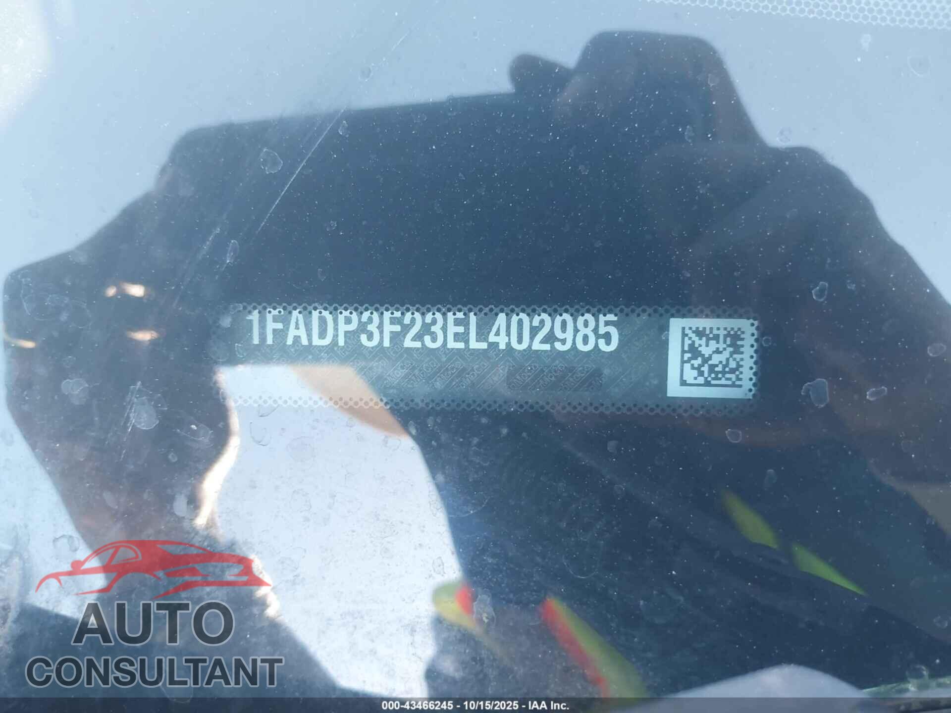 FORD FOCUS 2014 - 1FADP3F23EL402985