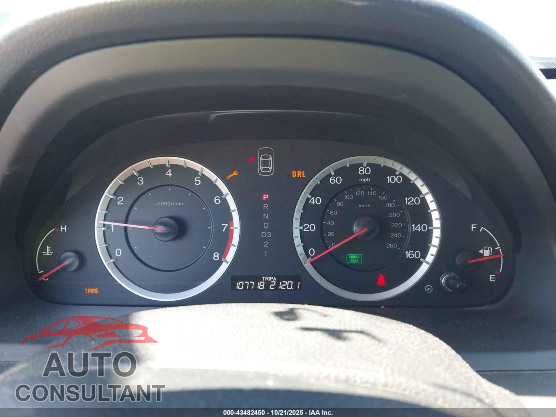 HONDA ACCORD 2012 - 1HGCP2F43CA018426