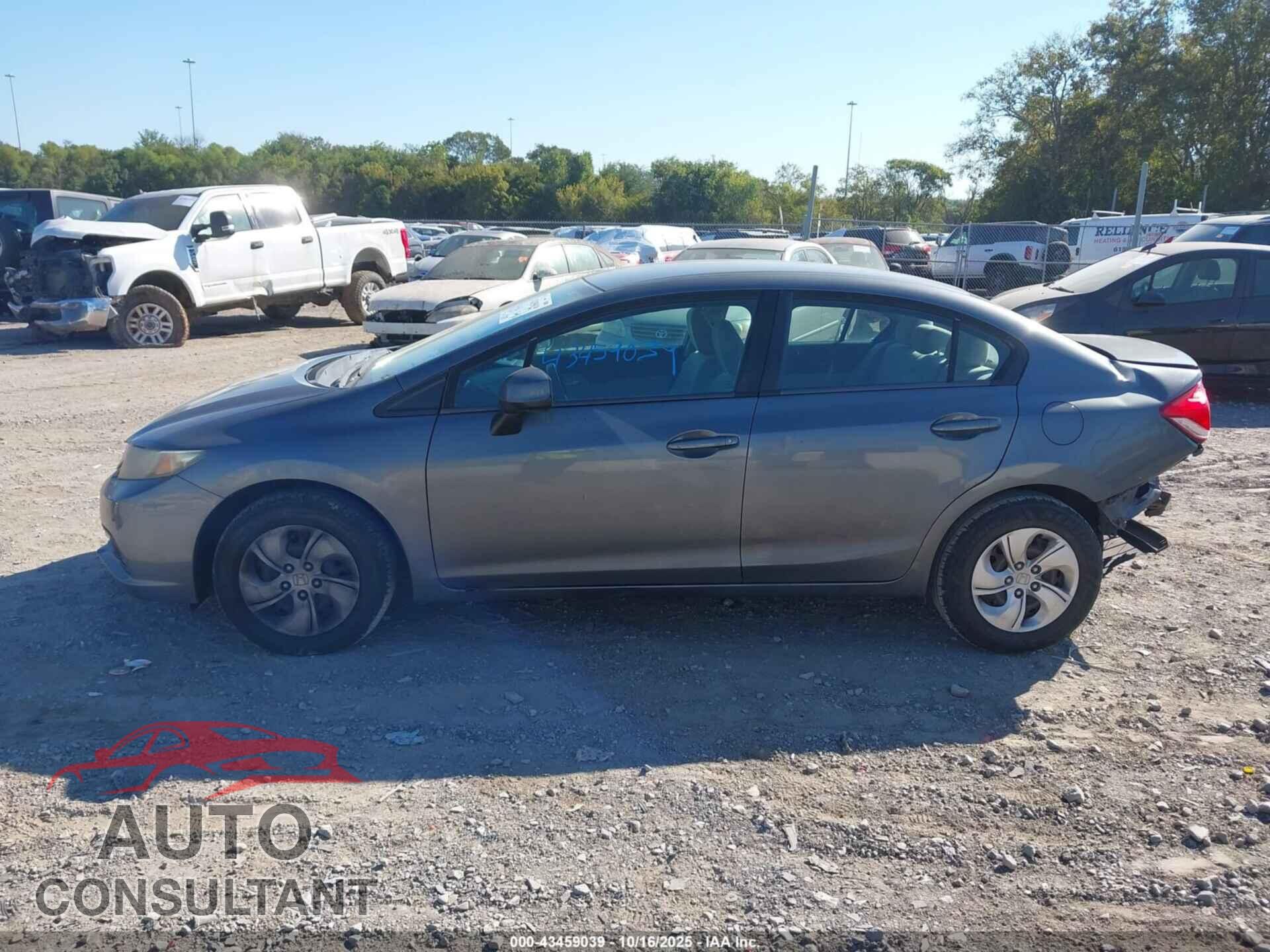 HONDA CIVIC 2013 - 19XFB2F58DE080504