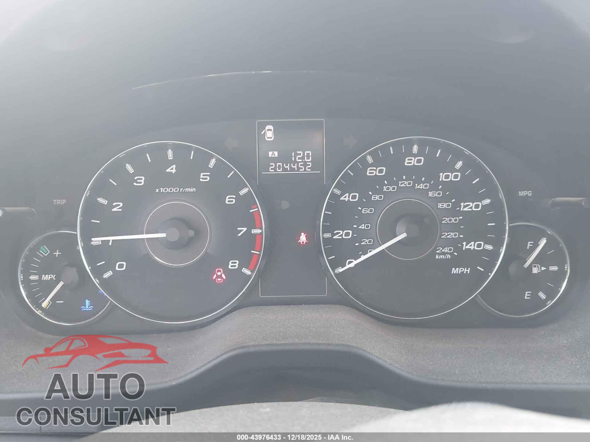 SUBARU OUTBACK 2011 - 4S4BRBBC4B1318200