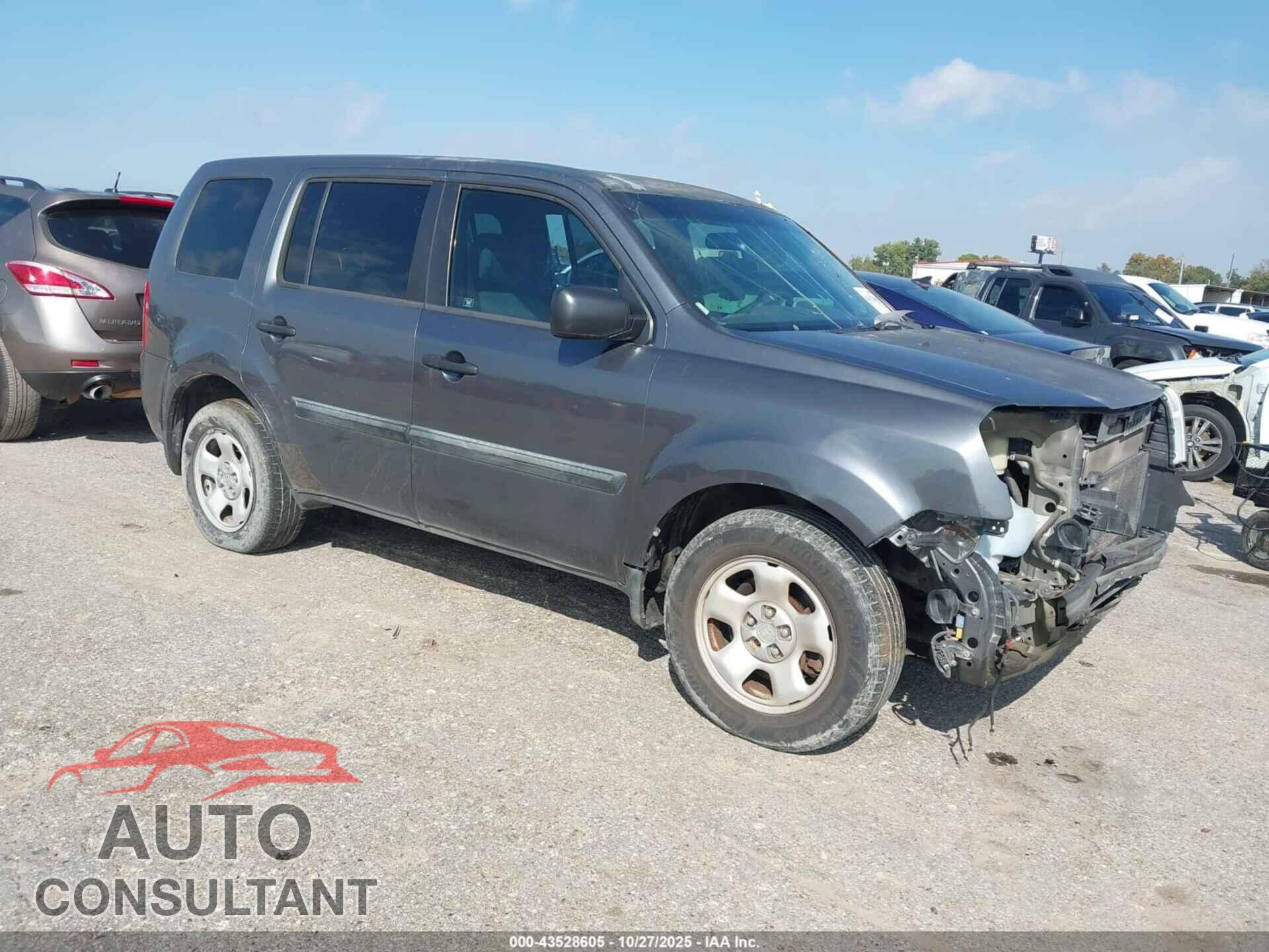 HONDA PILOT 2012 - 5FNYF4H69CB016222