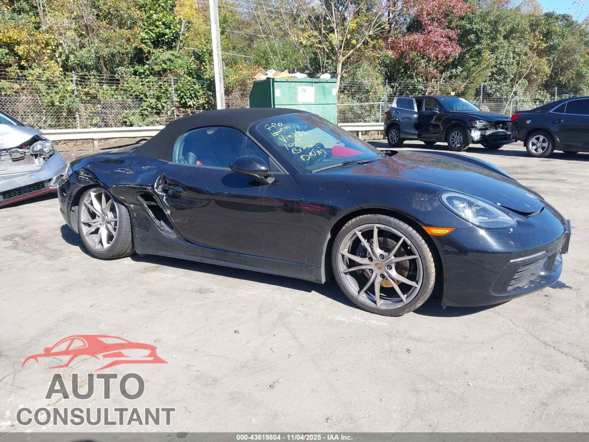 PORSCHE 718 BOXSTER 2017 - WP0CA2A87HS221816