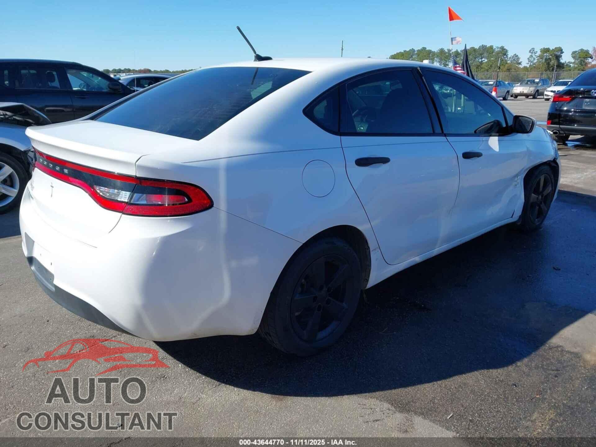 DODGE DART 2013 - 1C3CDFAAXDD335135