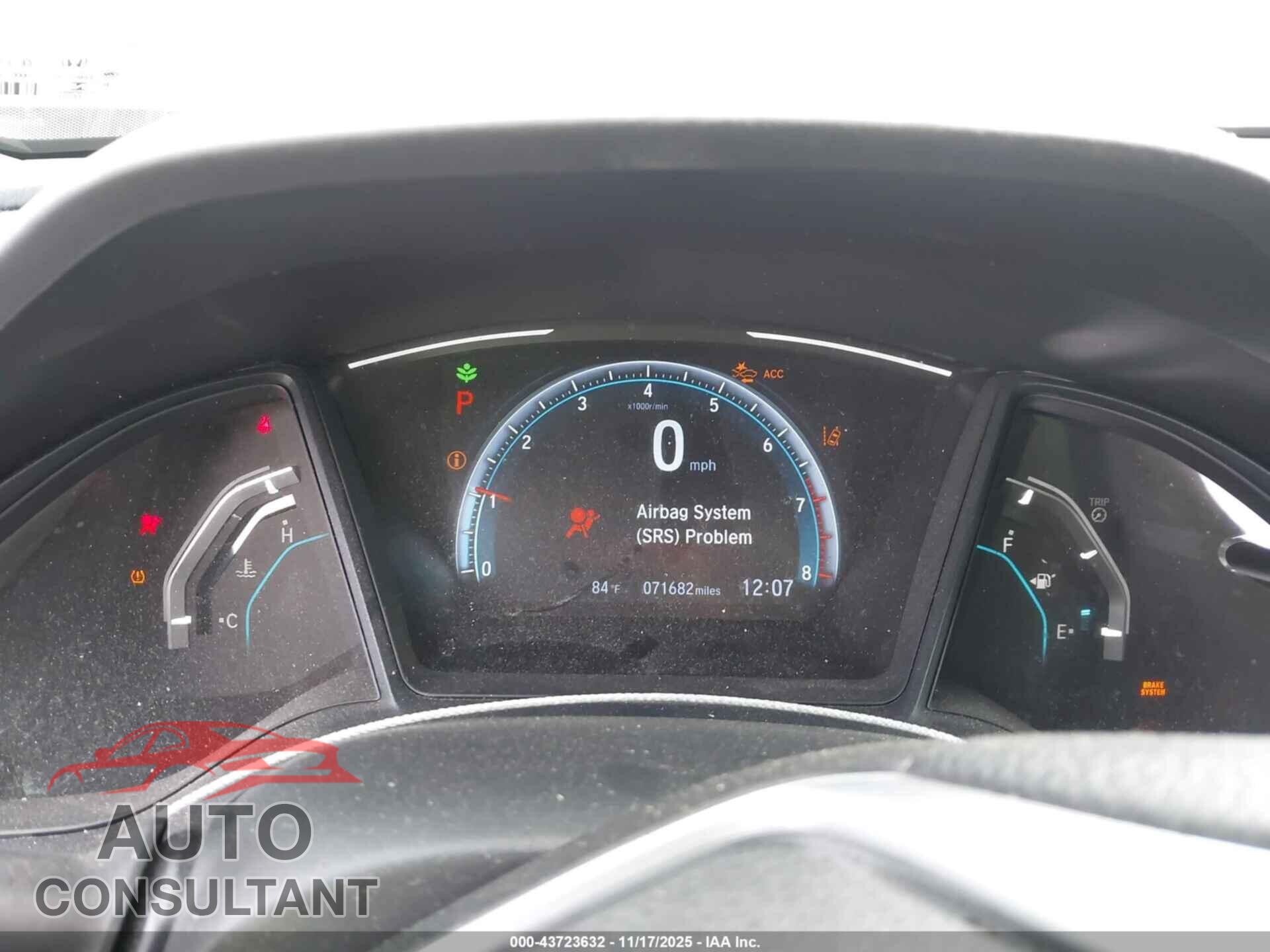 HONDA CIVIC 2019 - 19XFC2F69KE051077