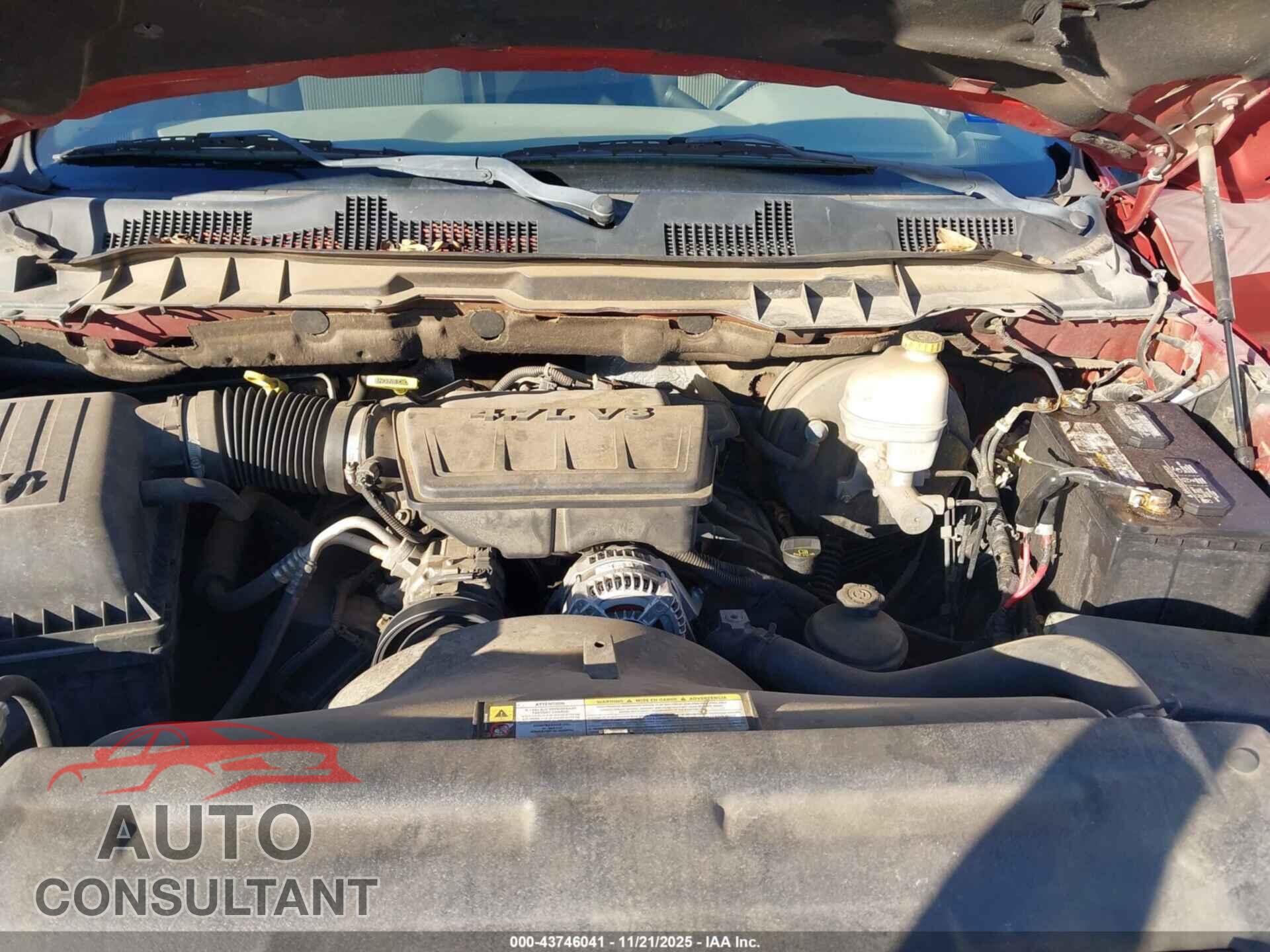DODGE RAM 1500 2009 - 1D3HB18P09S730892