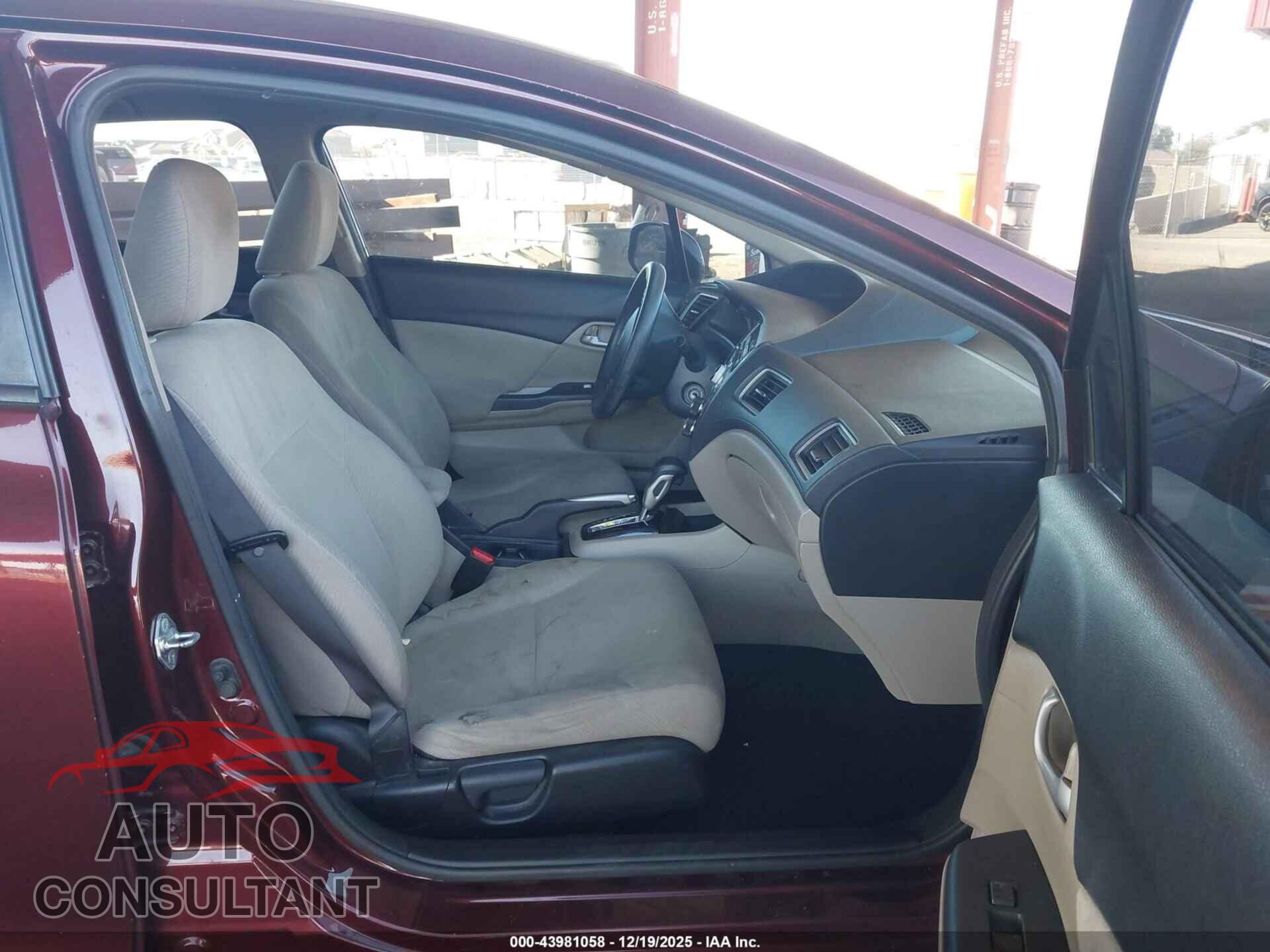 HONDA CIVIC 2013 - 19XFB2F5XDE283913