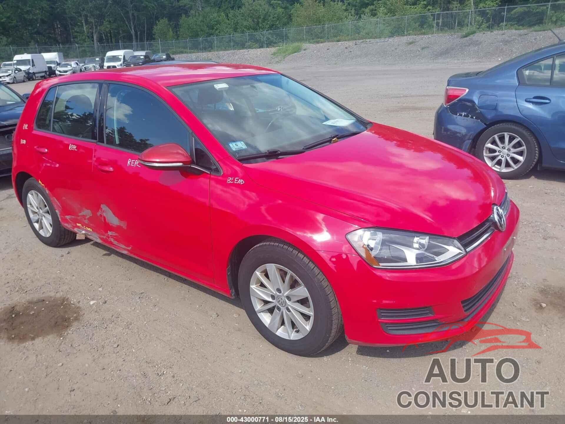 VOLKSWAGEN GOLF 2017 - 3VW217AU2HM055524