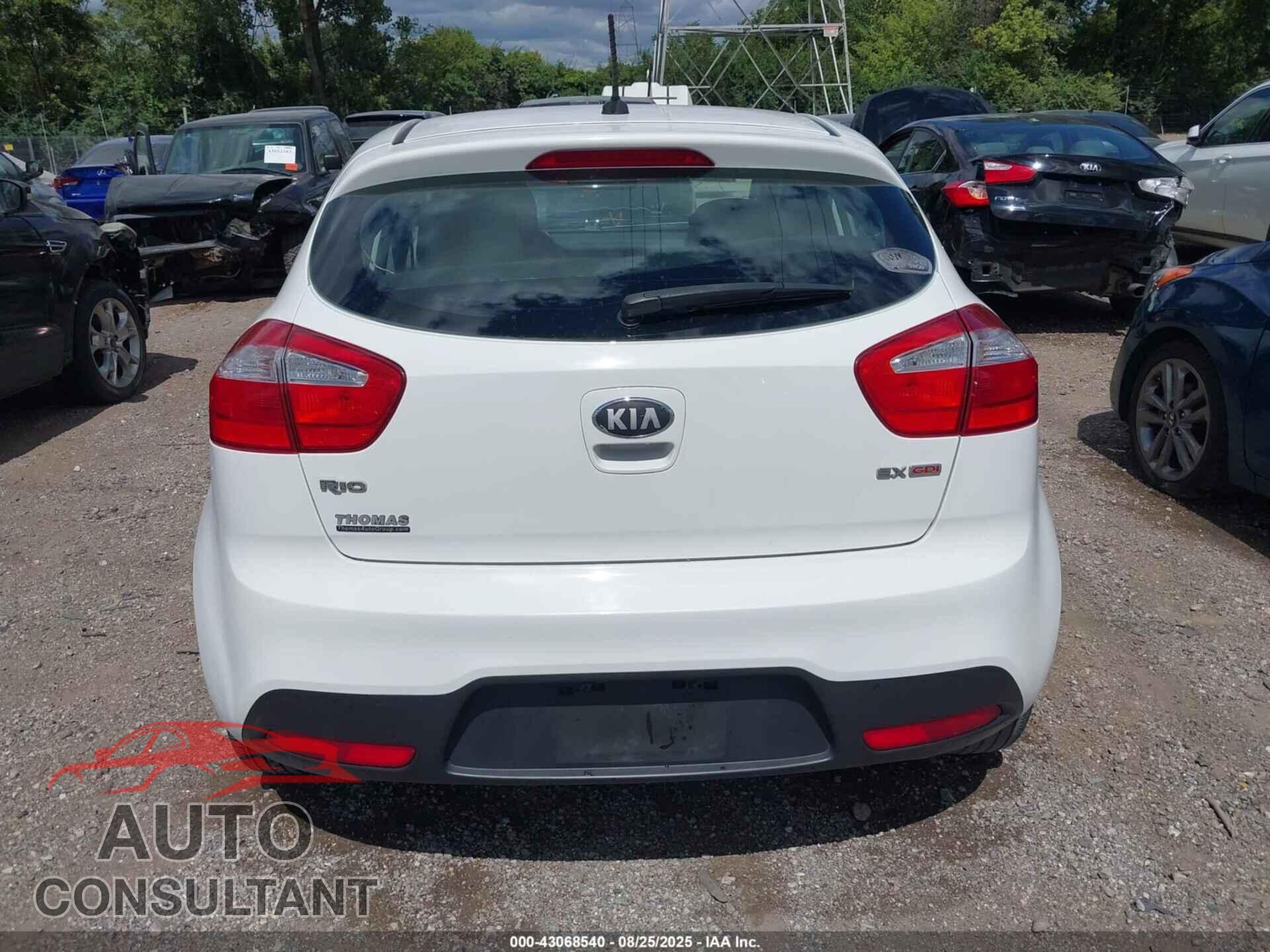 KIA RIO 2013 - KNADN5A35D6203765