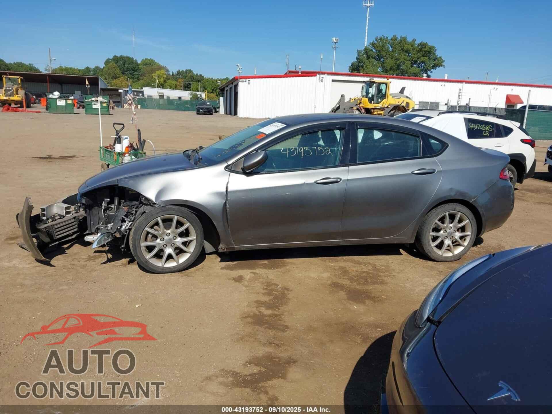 DODGE DART 2013 - 1C3CDFBA2DD338156