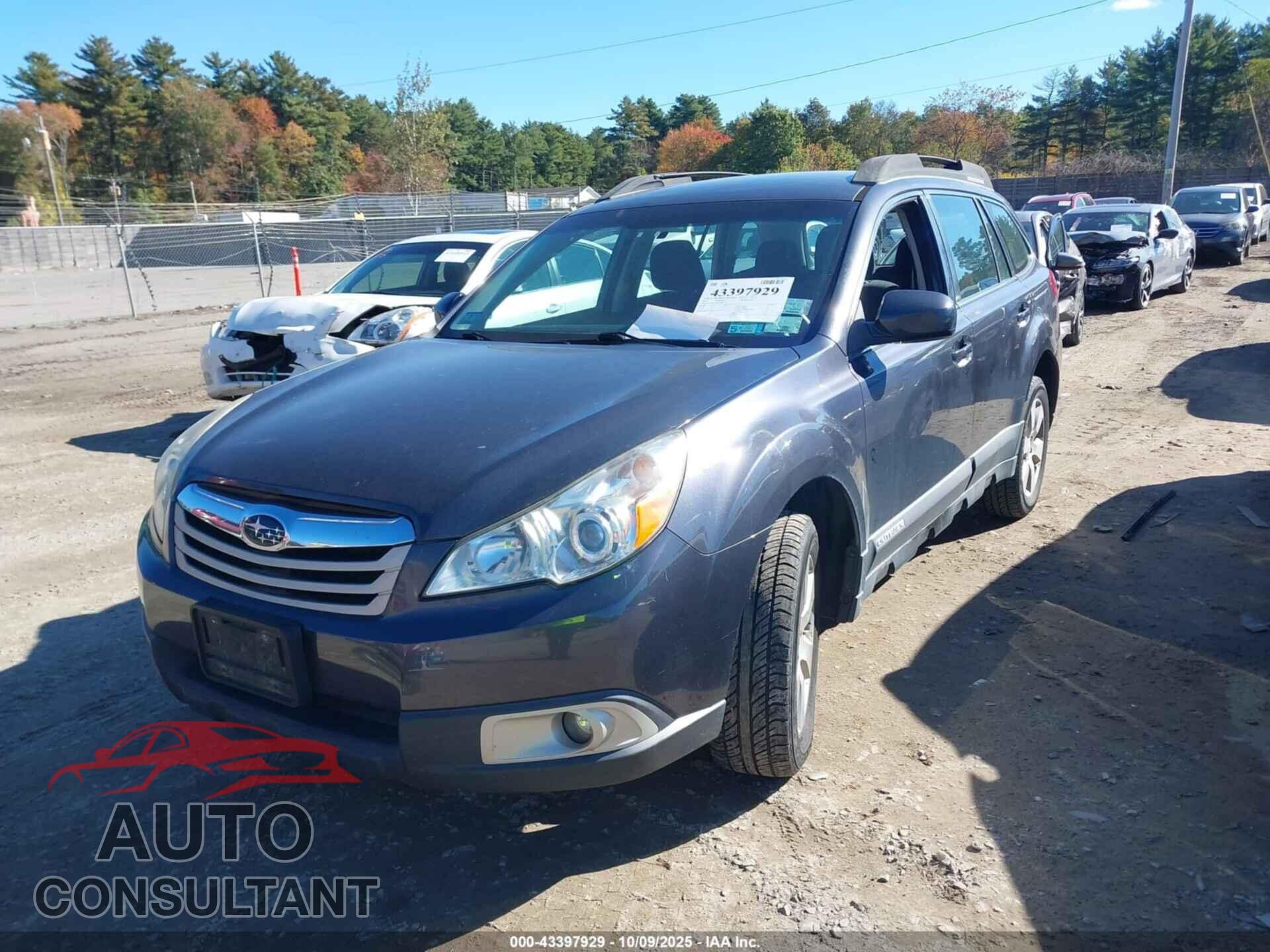 SUBARU OUTBACK 2012 - 4S4BRBAC1C3270467