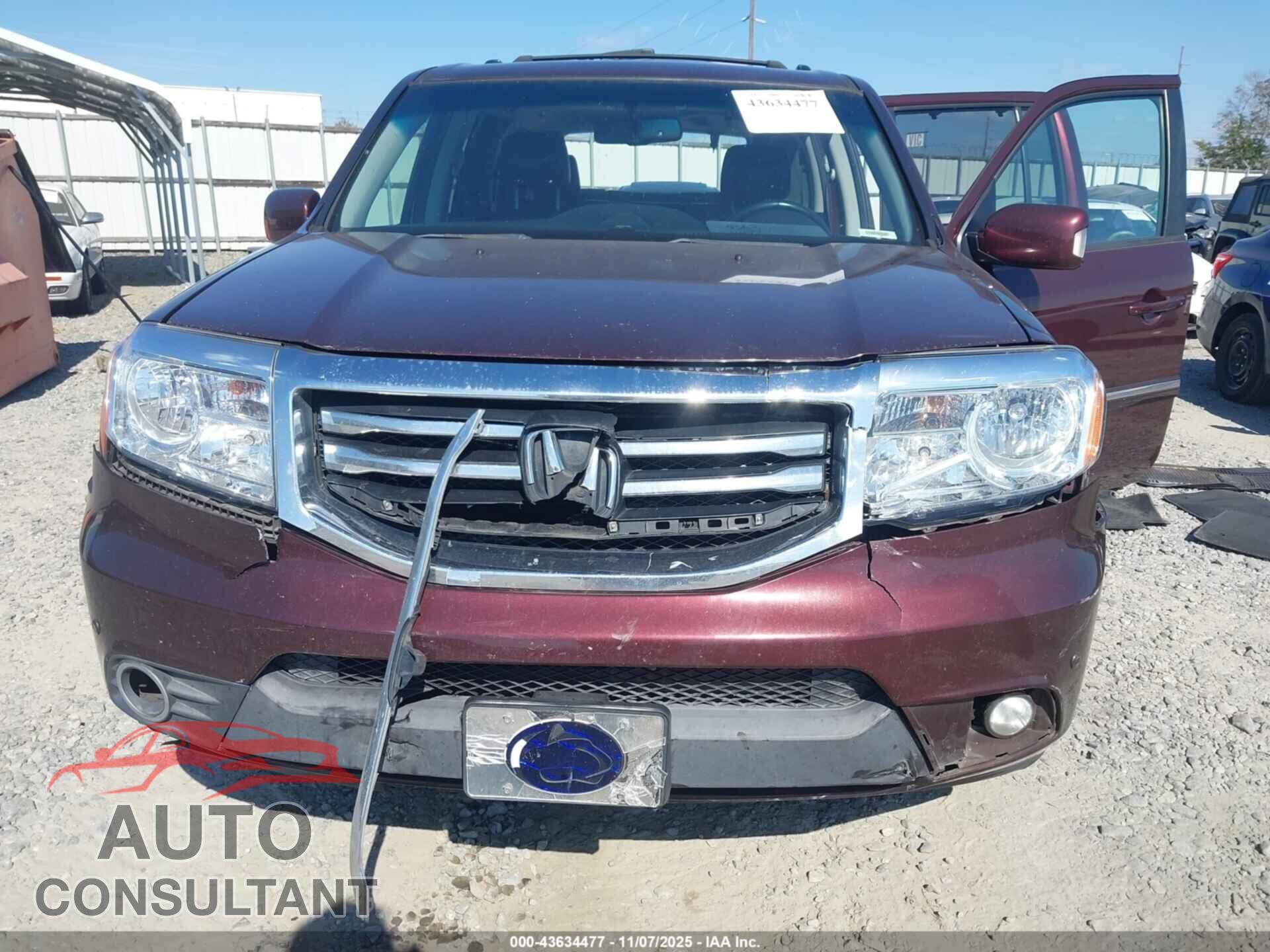 HONDA PILOT 2015 - 5FNYF3H96FB026702