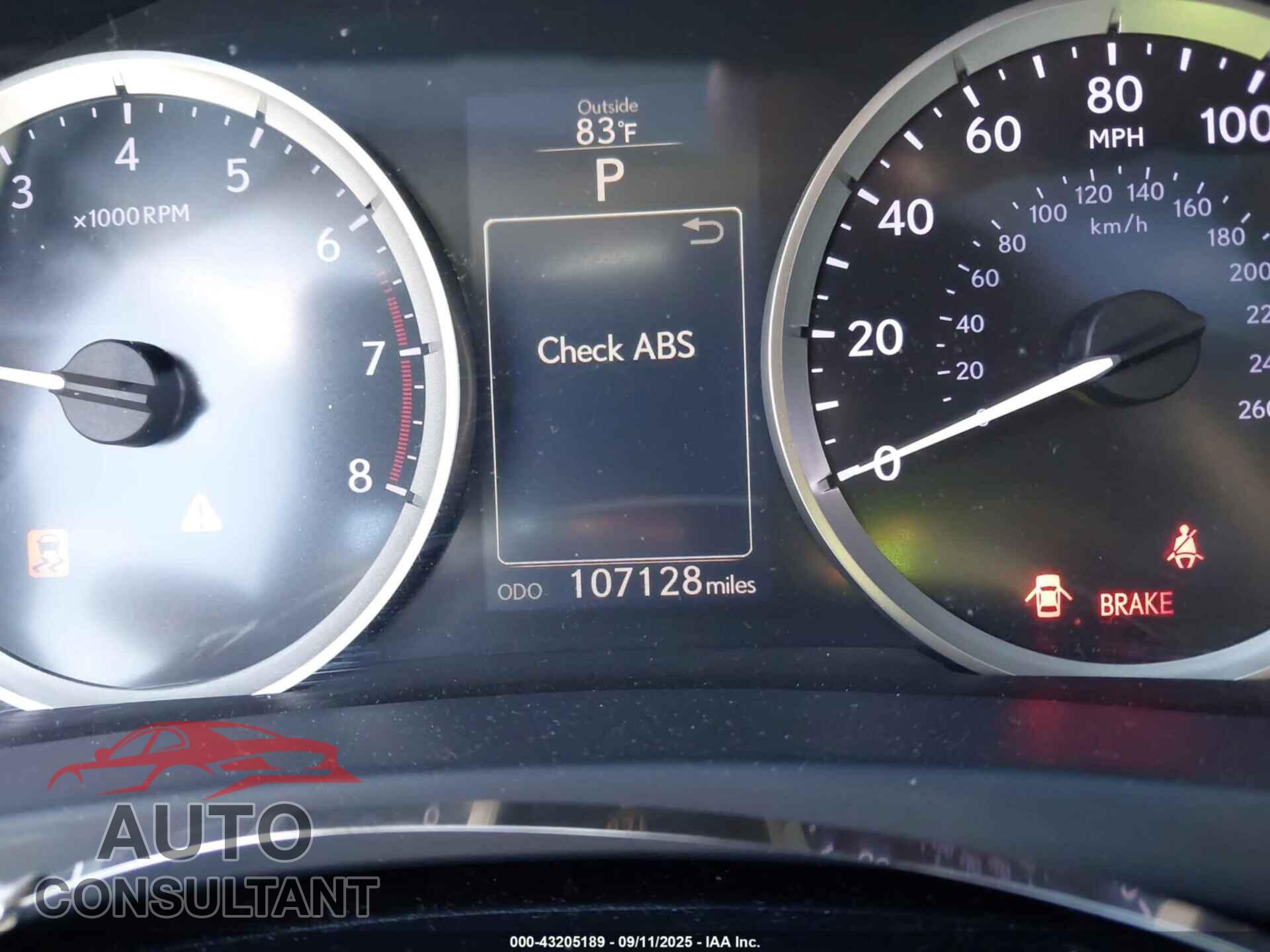 LEXUS IS 250 2015 - JTHCF1D28F5018575