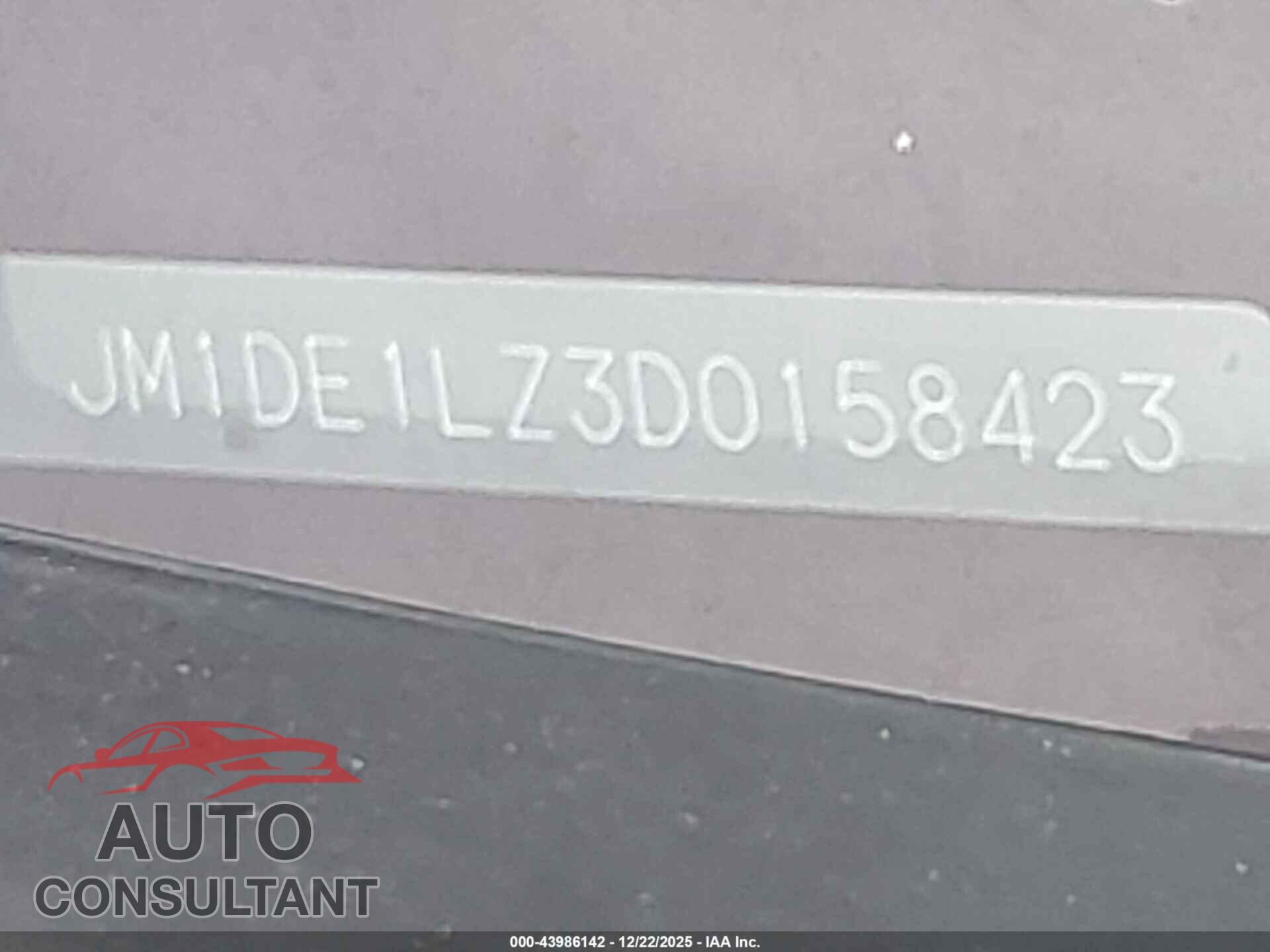 MAZDA MAZDA2 2013 - JM1DE1LZ3D0158423