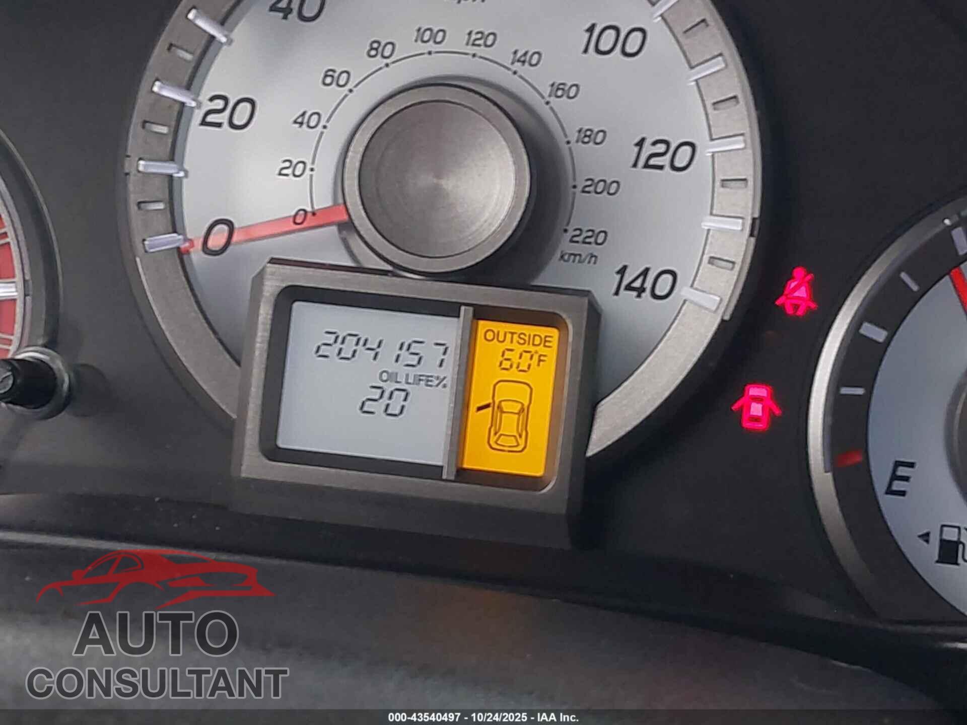 HONDA PILOT 2012 - 5FNYF3H47CB001811