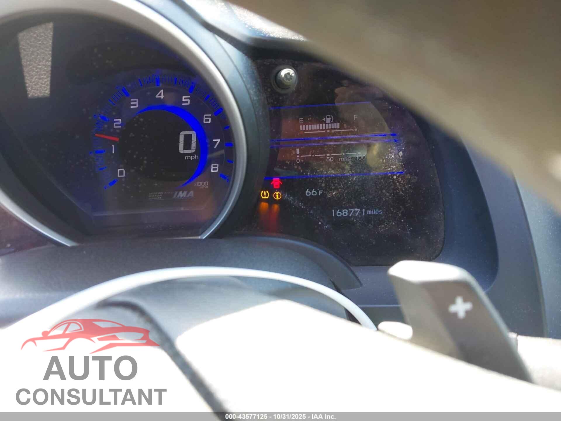HONDA CR-Z 2011 - JHMZF1D47BS002505