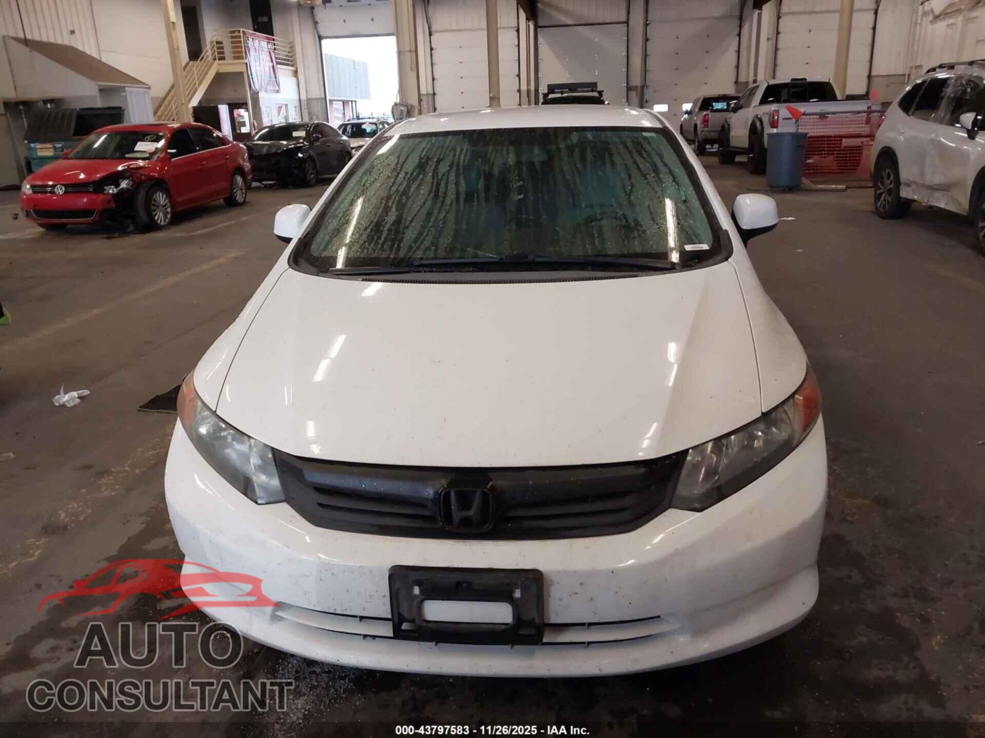 HONDA CIVIC 2012 - 19XFB2F56CE090897