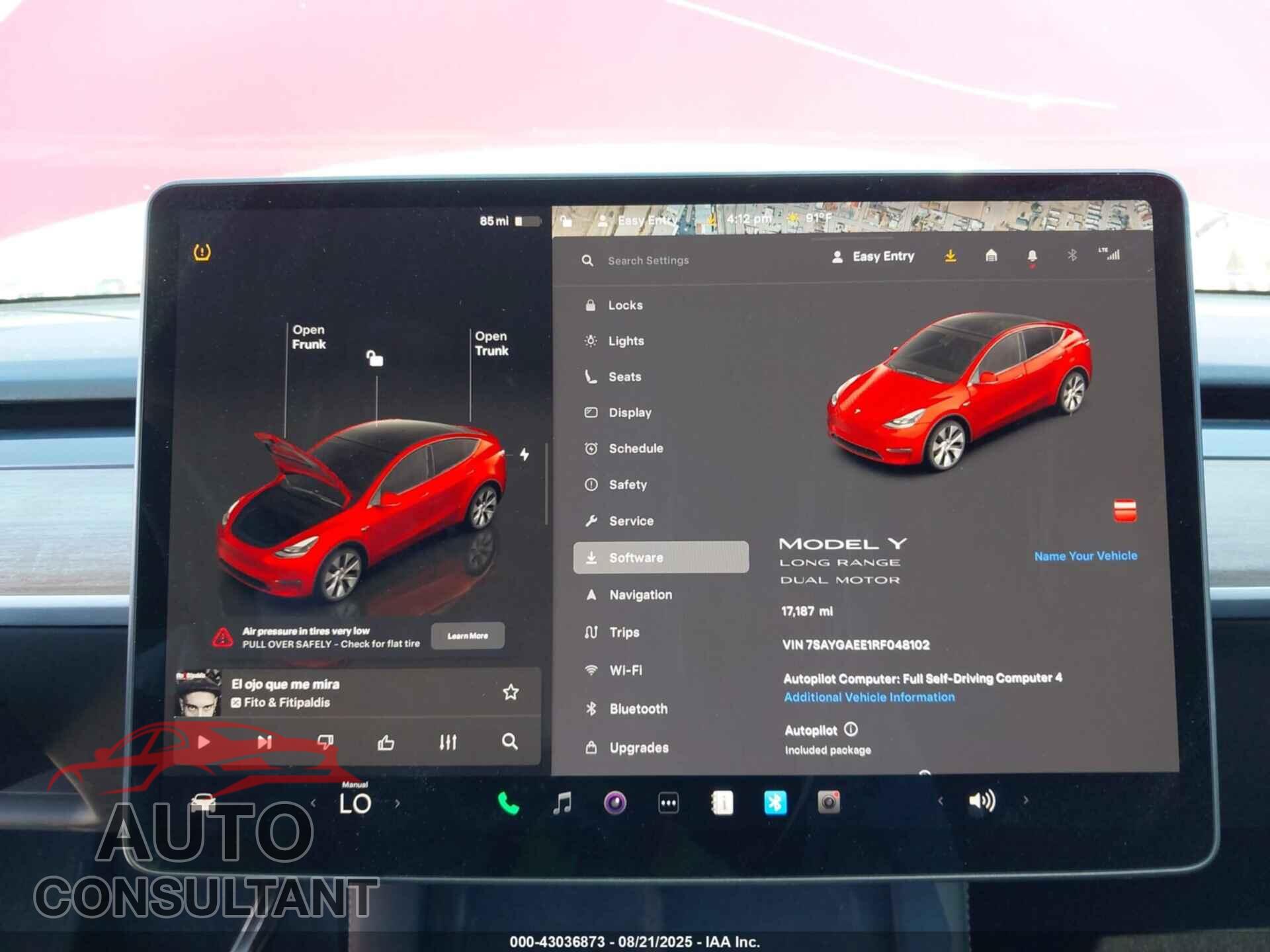 TESLA MODEL Y 2024 - 7SAYGAEE1RF048102