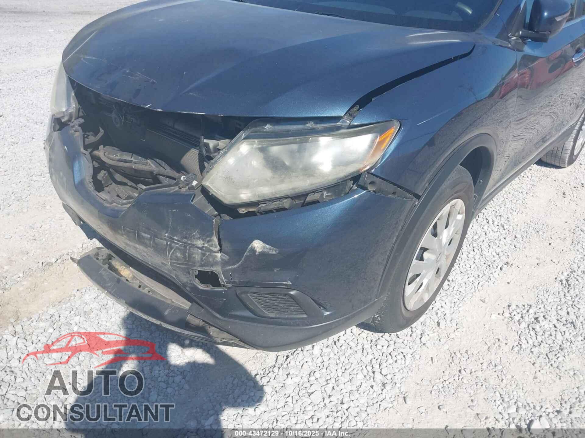 NISSAN ROGUE 2015 - KNMAT2MT1FP551226