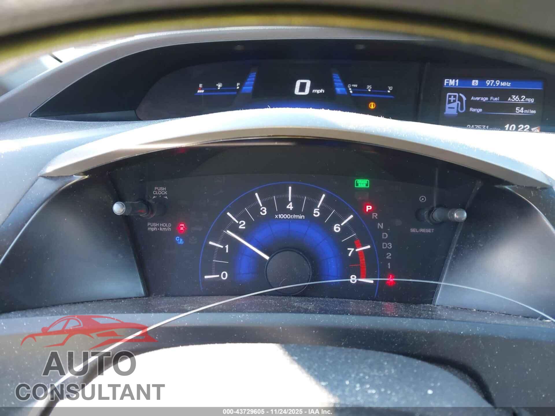 HONDA CIVIC 2012 - 19XFB2F56CE322513