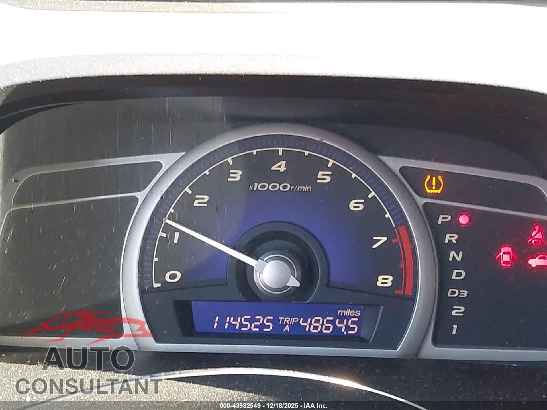 HONDA CIVIC 2011 - 19XFA1F5XBE006866
